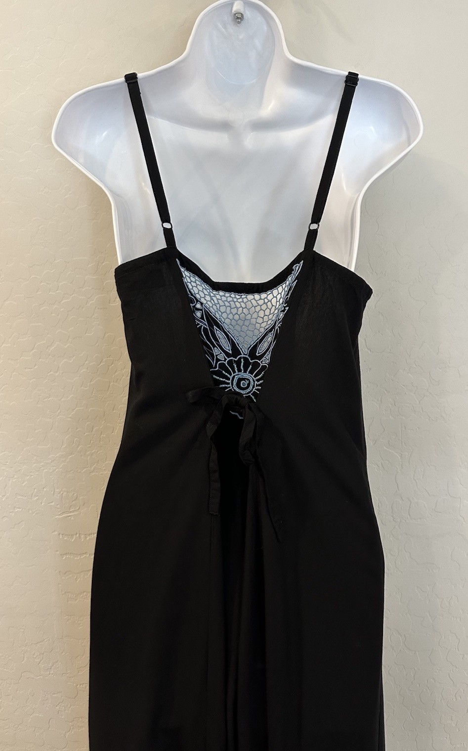 Y2K Button Down Embroidered Lace Bohemian Dress 90’s Western