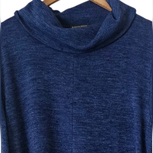 Banana Republic Factory Royal Blue Cowl Neck Cozy Swing Sweater Dress, Size XL