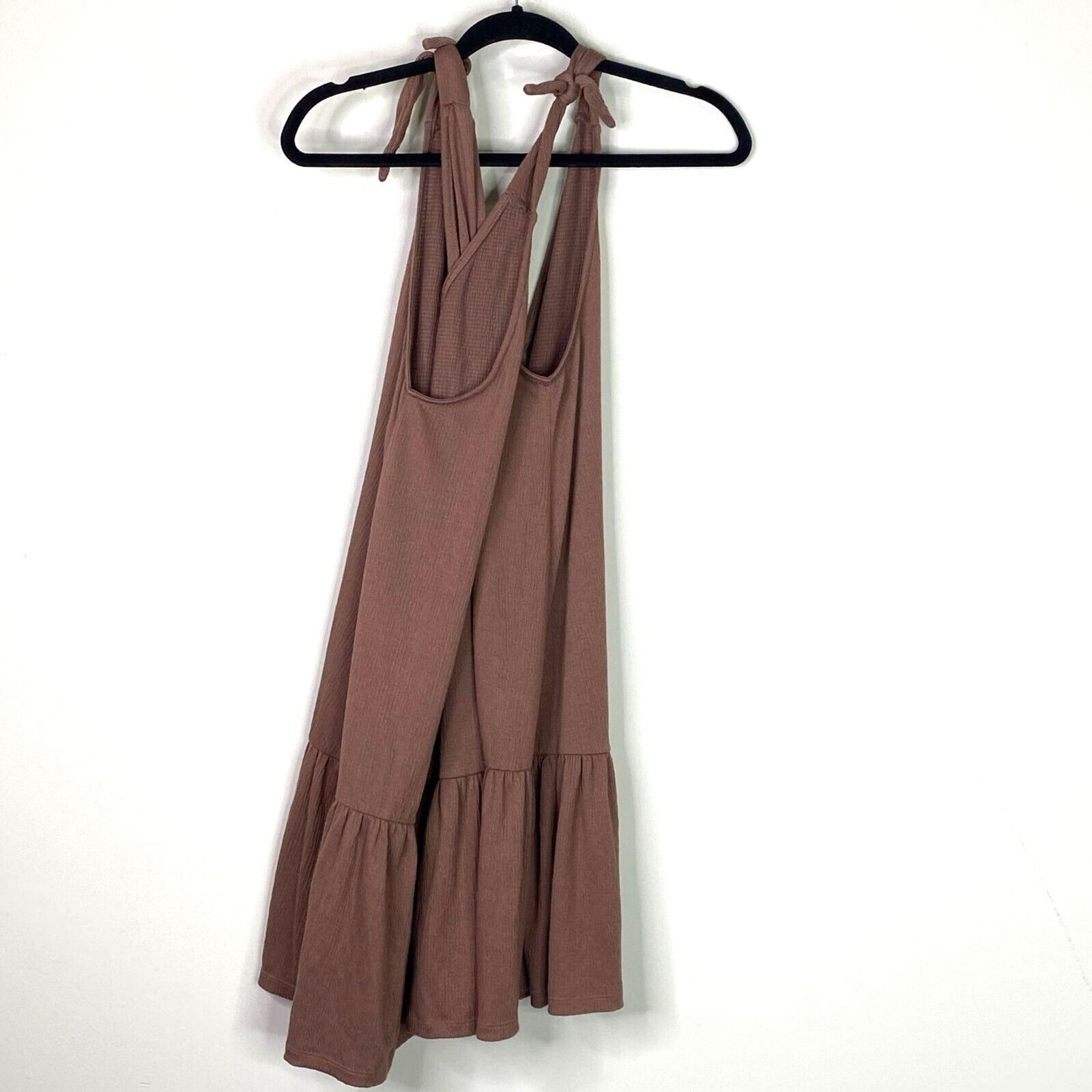 Ann Taylor LOFT 2021 Bow Strap Button Flounce Dress Women’s Size Small