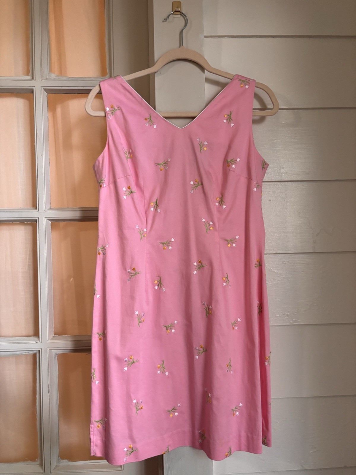 Amanda Smith Petite Pink Tulip Dress Size 6P