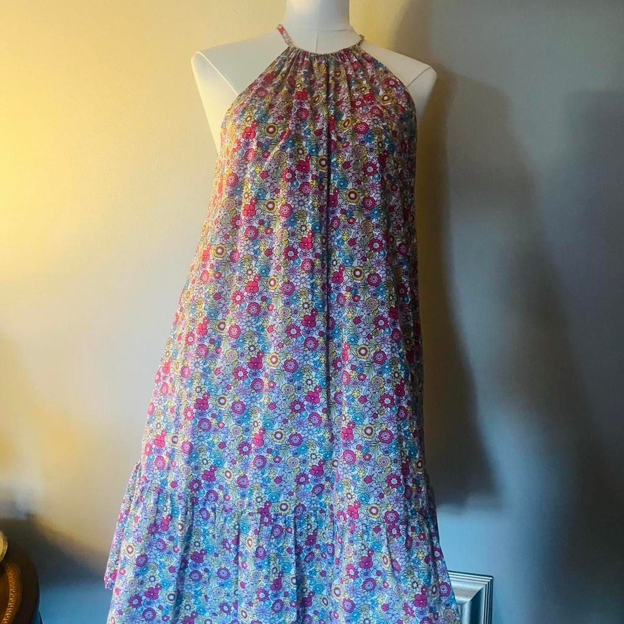 Boden Ingrid Floral Halter Mini Dress