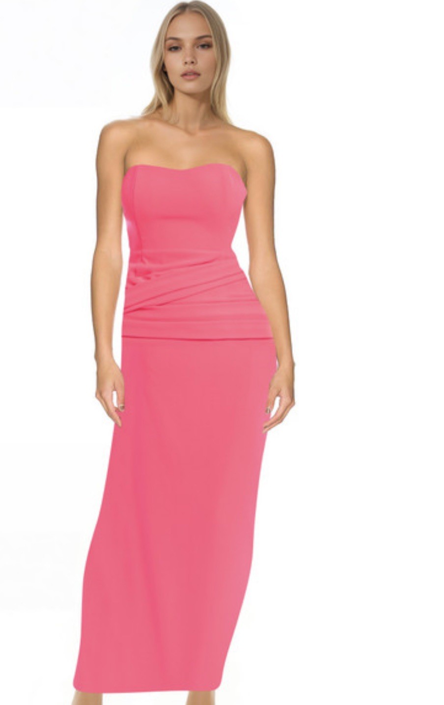 Jewel Badgley Mischka Strapless Gown Classically Chic Sz 6