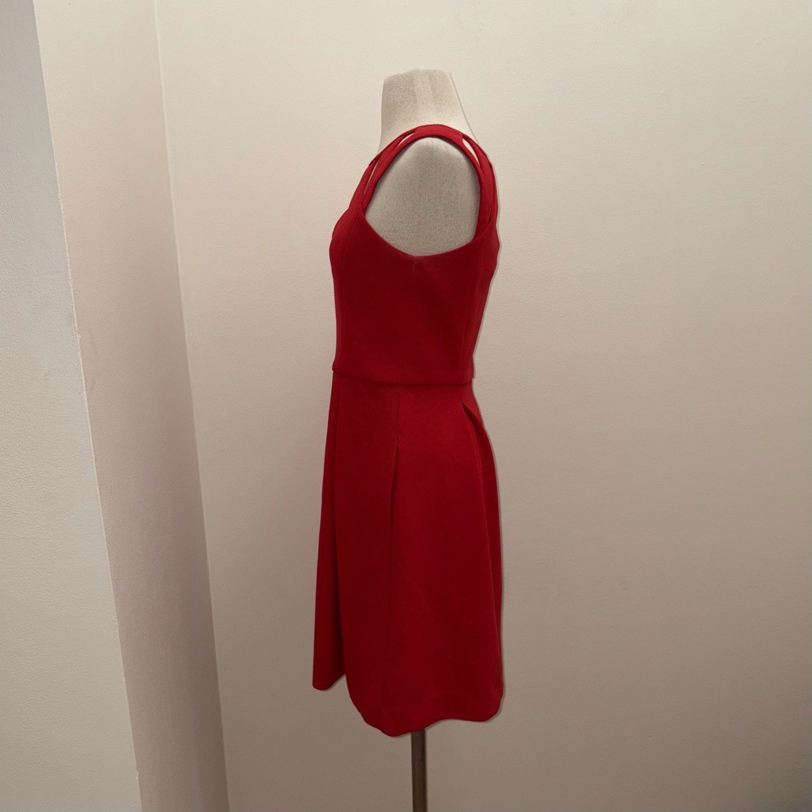Betsey Johnson Red Cut Out Fit & Flare Dress Size 10 Medium Coquette Y2K Party