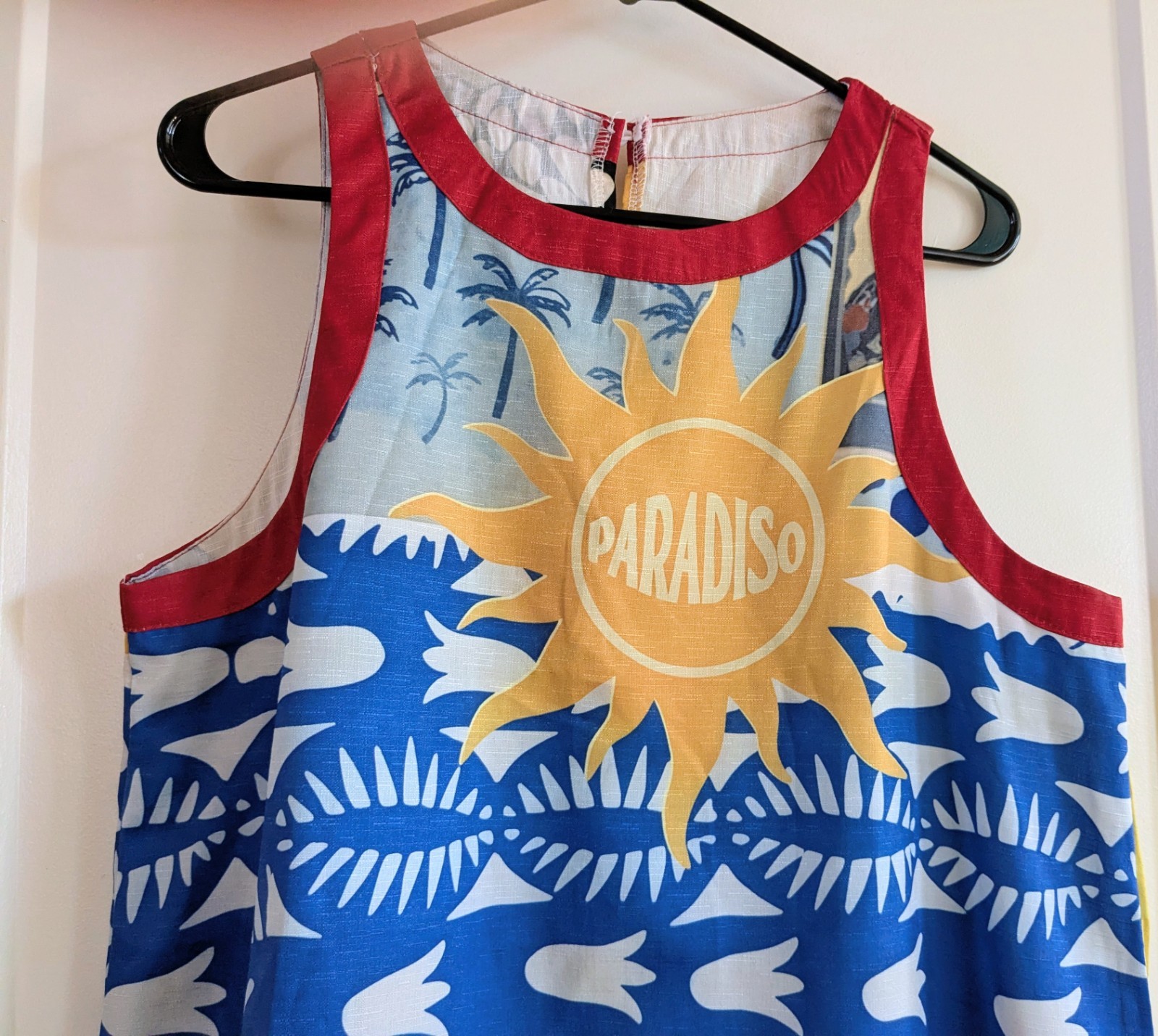 Celestial One Size M-L g Shift A-Line Tank Dress Beach Pool Tropical Coverup