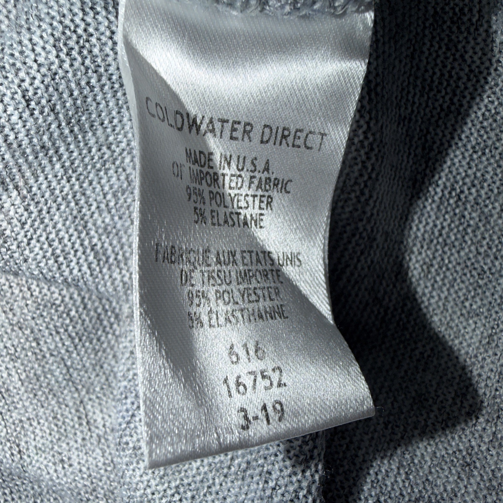 Coldwater Creek Leaf Print Gray A-Line Casual Dress Size 2X Pockets 3/4 Sleeves