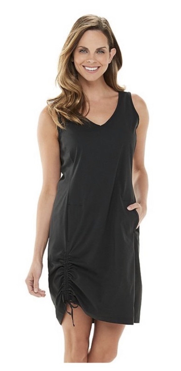 Columbia All Season Women’s Black Nylon Coverup Sundress , cocktail dress Size L