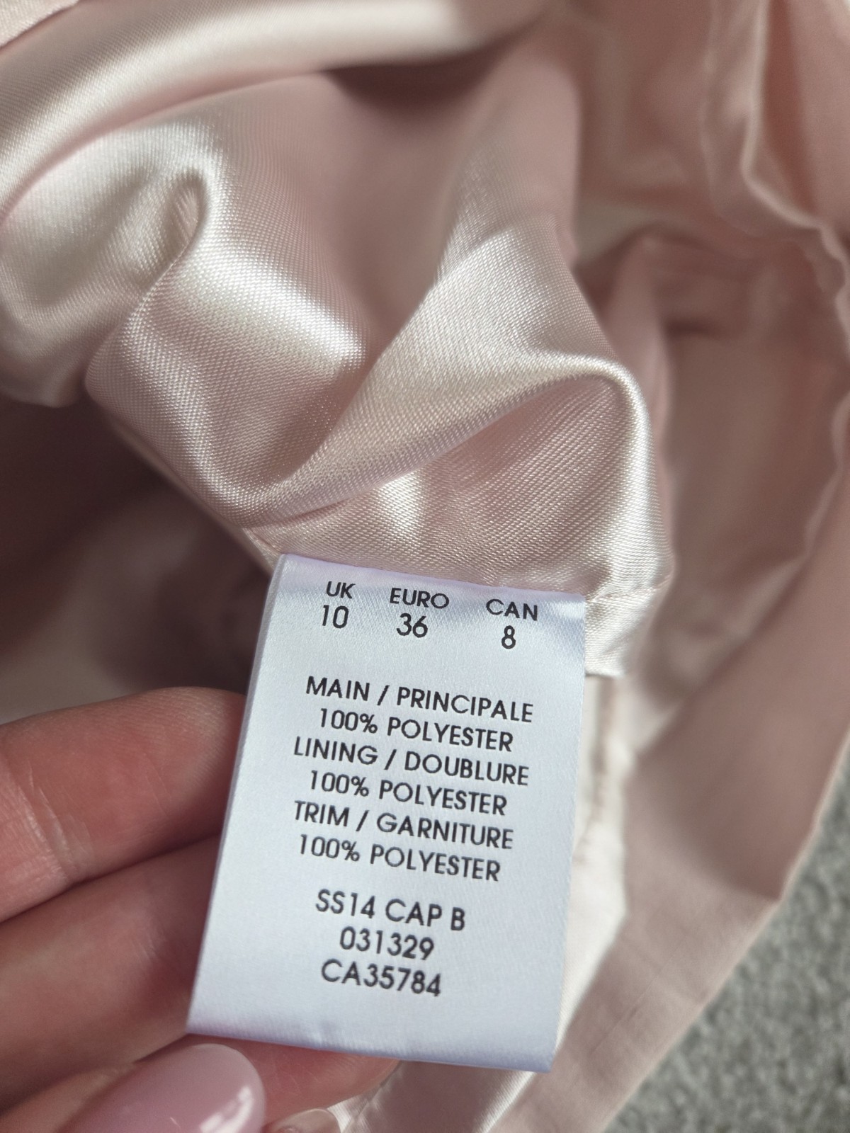 Jaques Vert Size 10 Oyster Pink Wedding Guest Special Occasion Dress New Lace