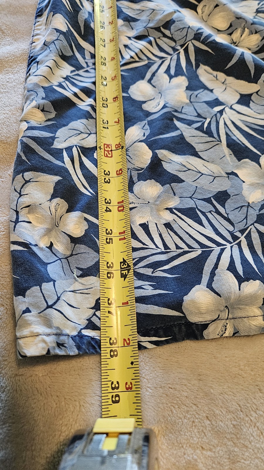 Liz Claiborne Navy Tropical Sleeveless Silky Dress 10