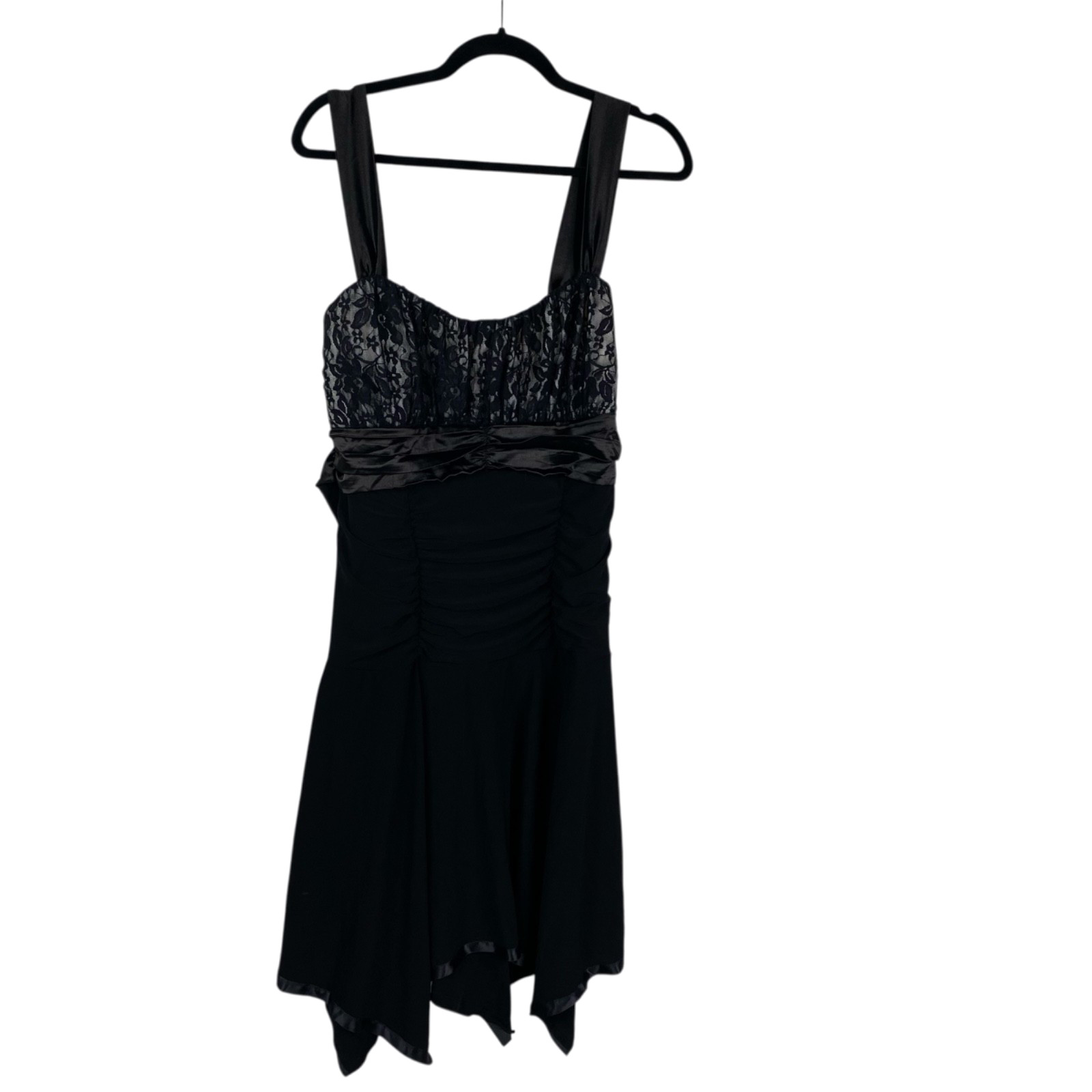 Taboo Whimigoth Babydoll Dark Fairy Coquette Y2K Asymmetrical Lace Dress Sz 1X