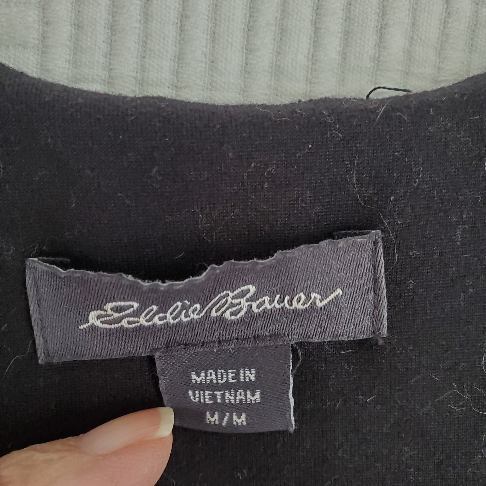 EDDIE BAUER Dress Medium Black Racerback Bra Pockets Activewear Stretch Gorpcore
