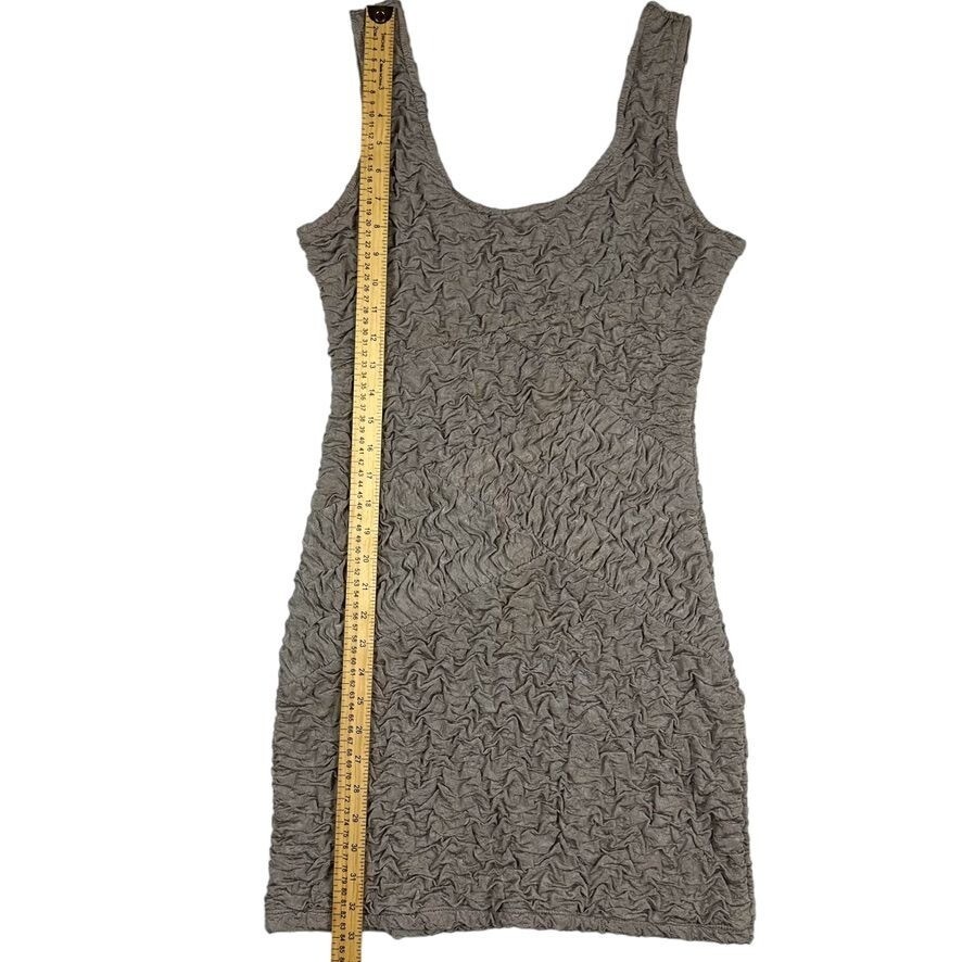 Gracie Womens Textured Taupe Sleeveless Dress Size (M)