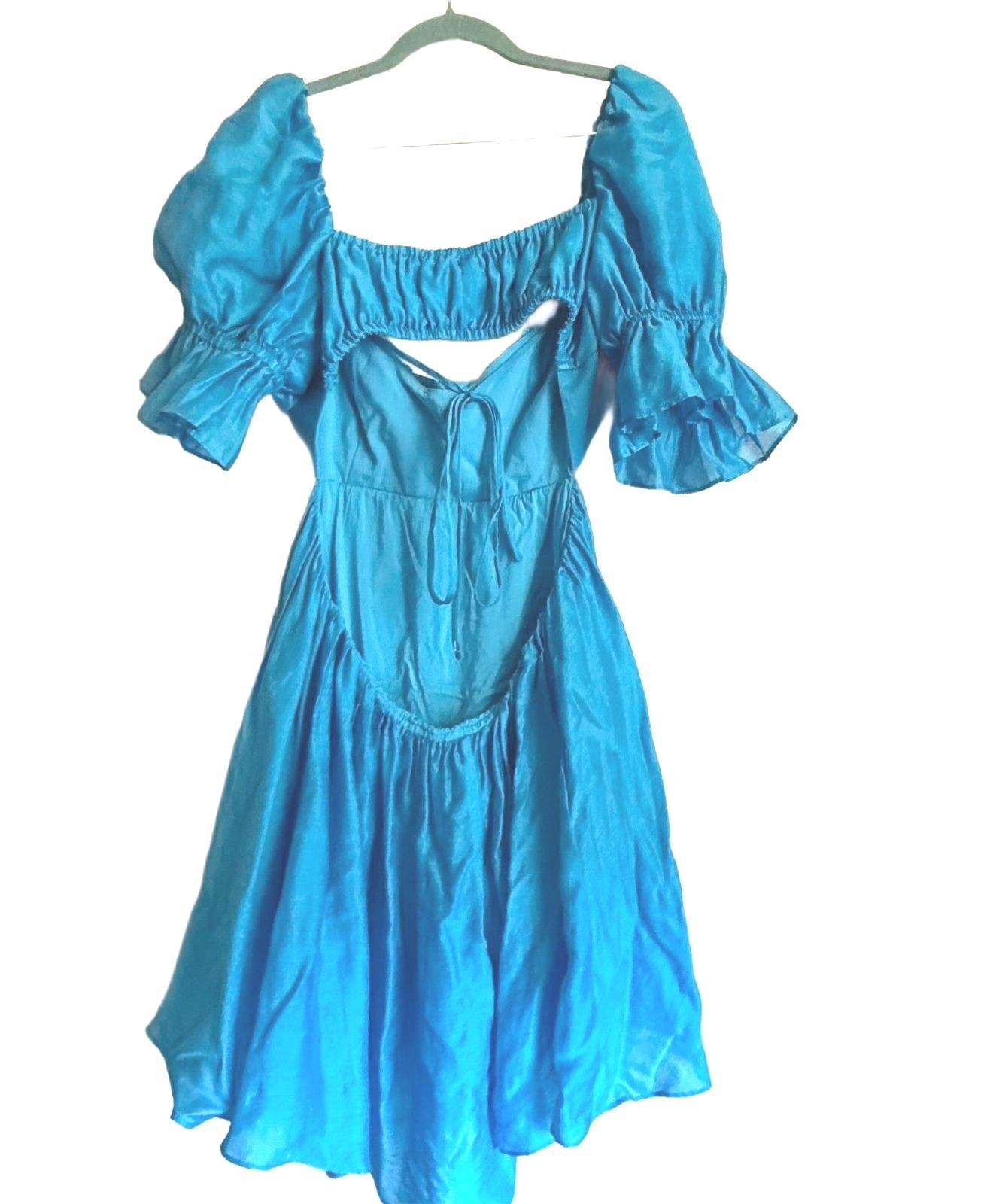 Ever New Vivid Cornflower Blue Cutout Mini Dress Size 8