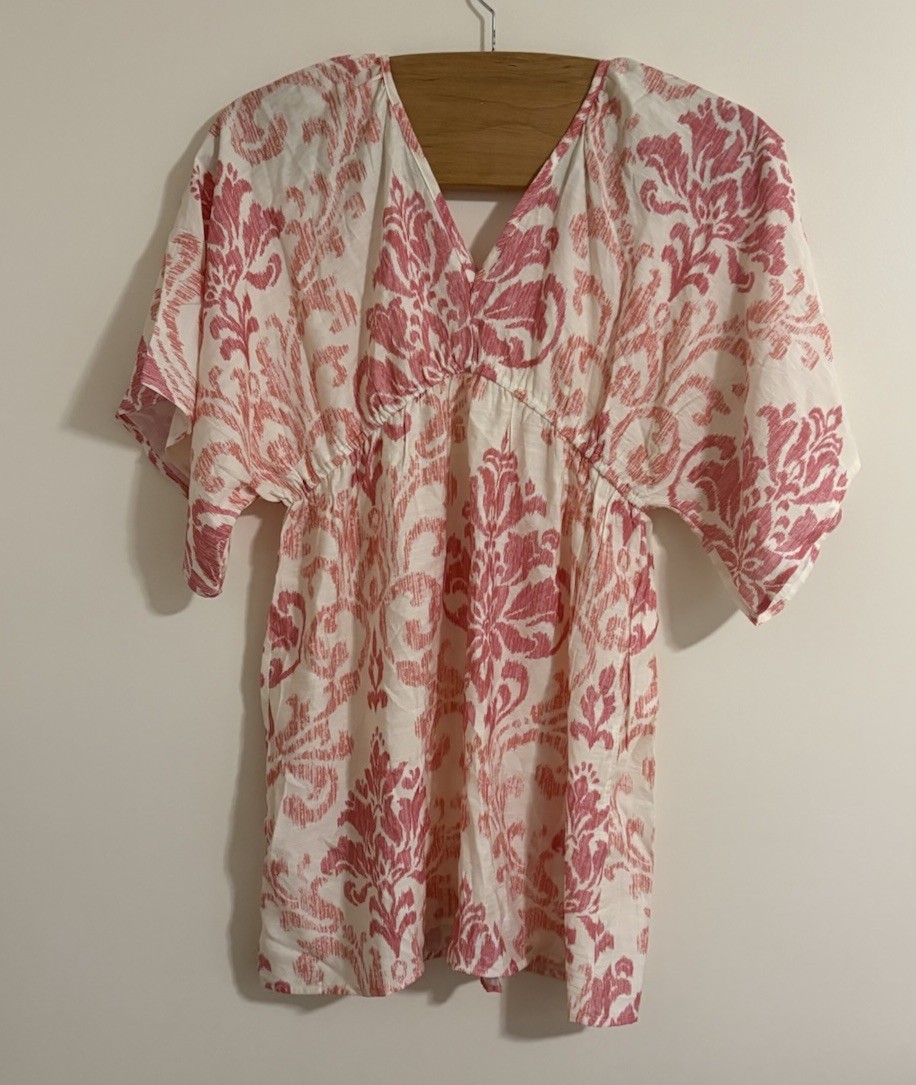 Women’s Summer Dress One Size Linen Like Material Comfy Cruise Beach Vacation