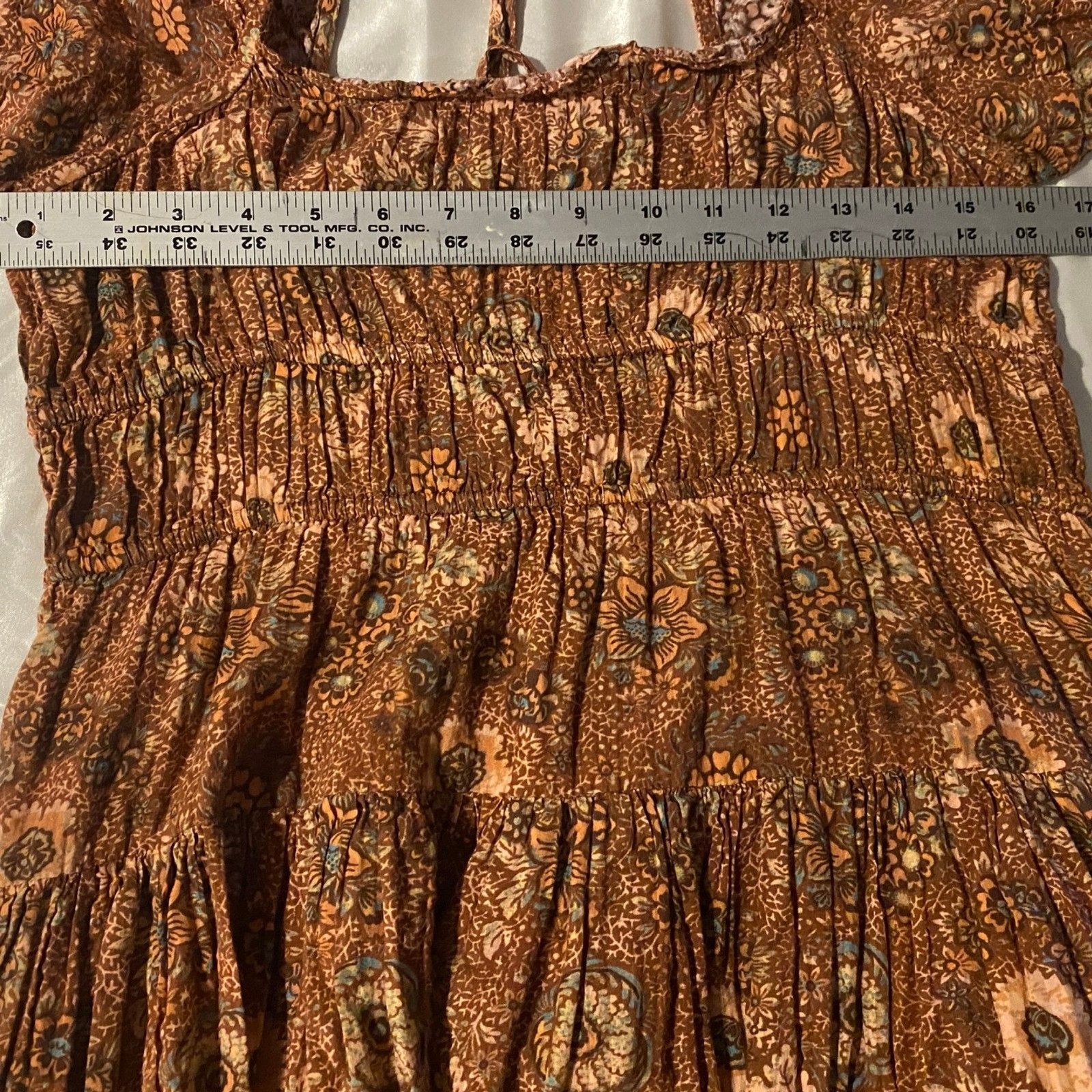 Ulla Johnson Juniper Mini Dress Rosebud Floral Smocked Cottagecore Boho Size 2