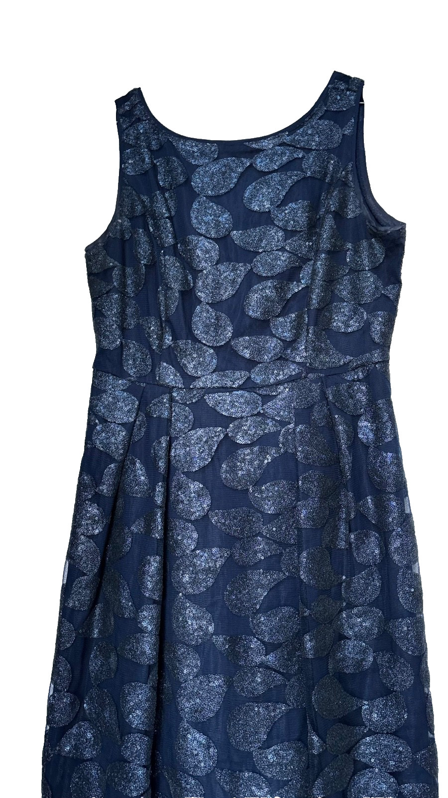 Size 12 Navy Blue Sequin dress, Eva Mendes Collection for New York & Company