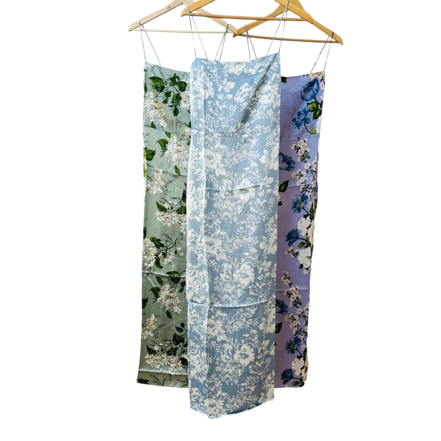 Reformation Frankie Silk Dress Tea Garden