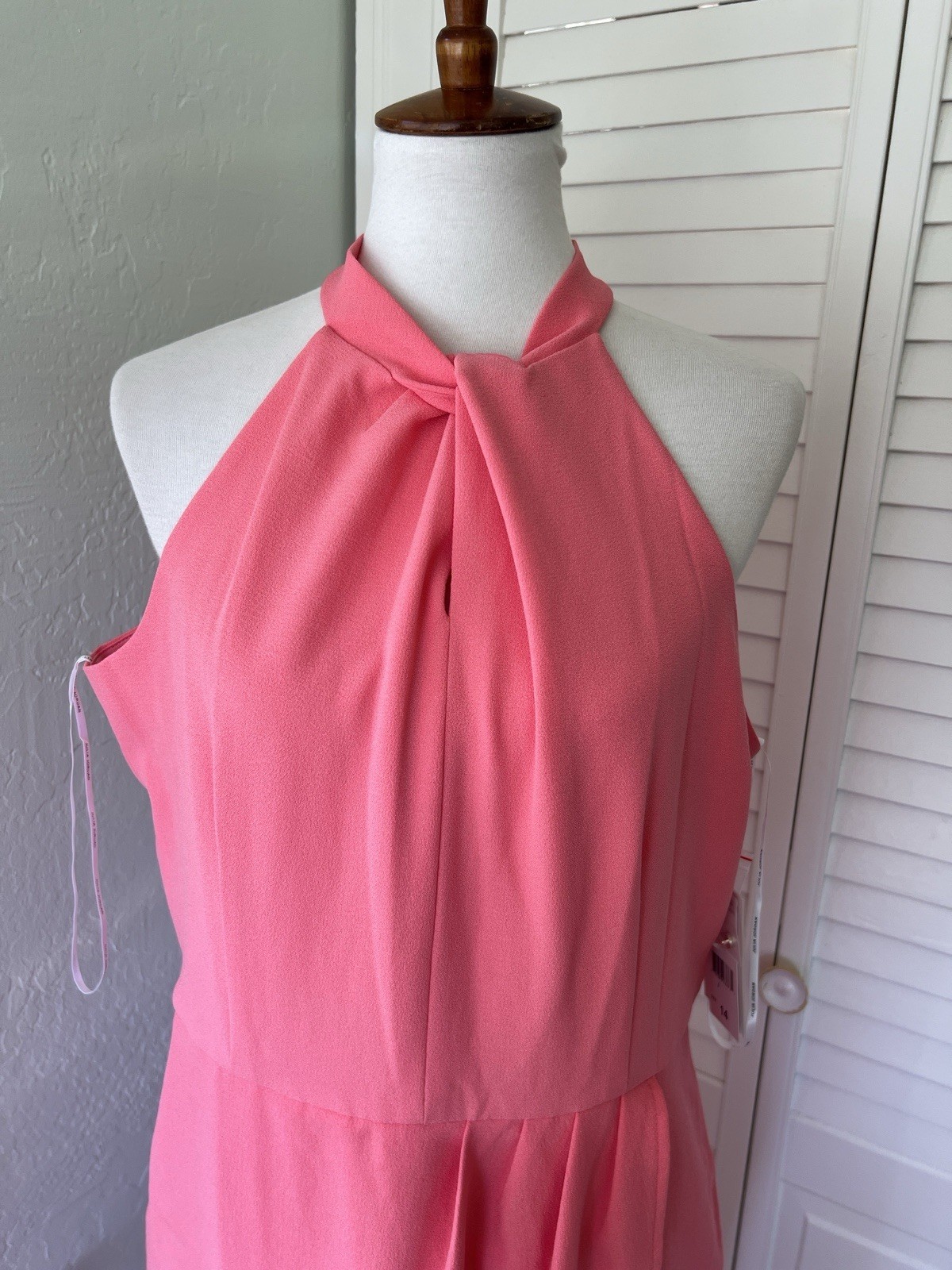 Julia Jordan Midi Dress, Knot-Neck, Tulip-Hem, Size 14 *NWT*