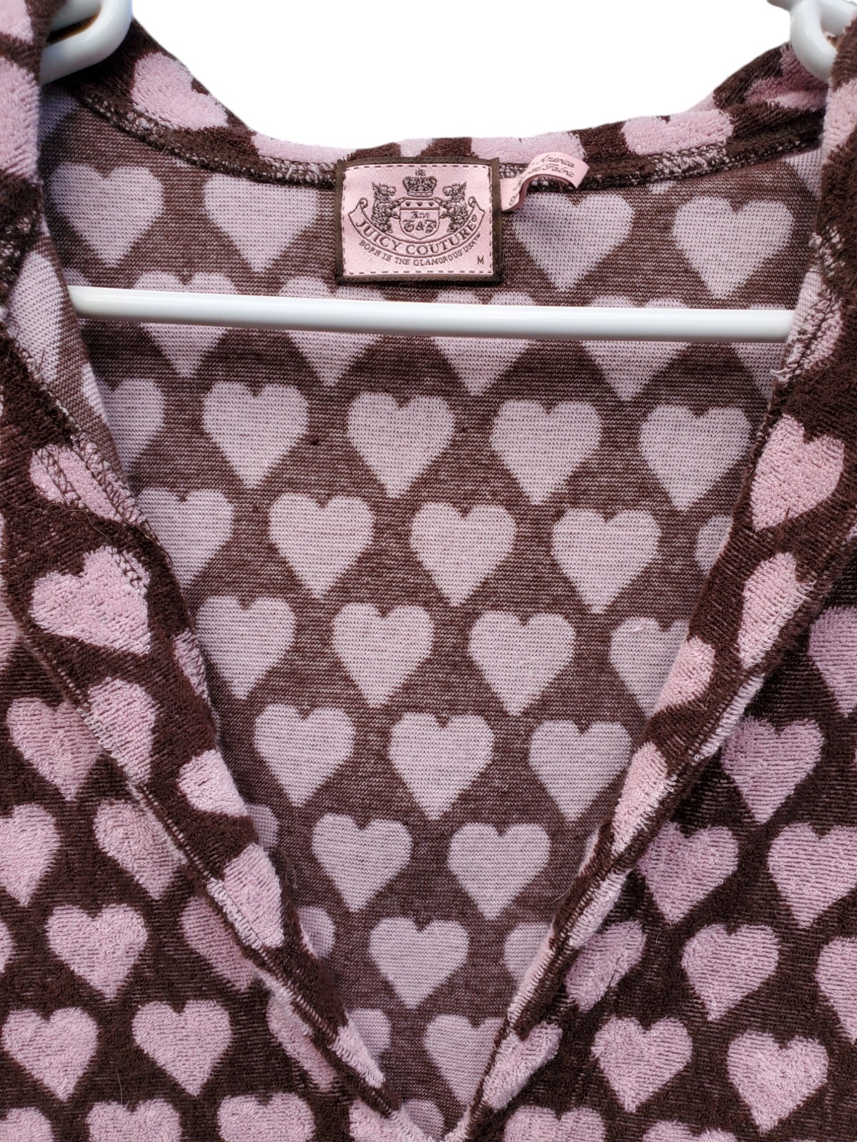 Medium Juicy Couture Heart Hoodie Terry Dress Beach Pool Cover Victoria’s Secret
