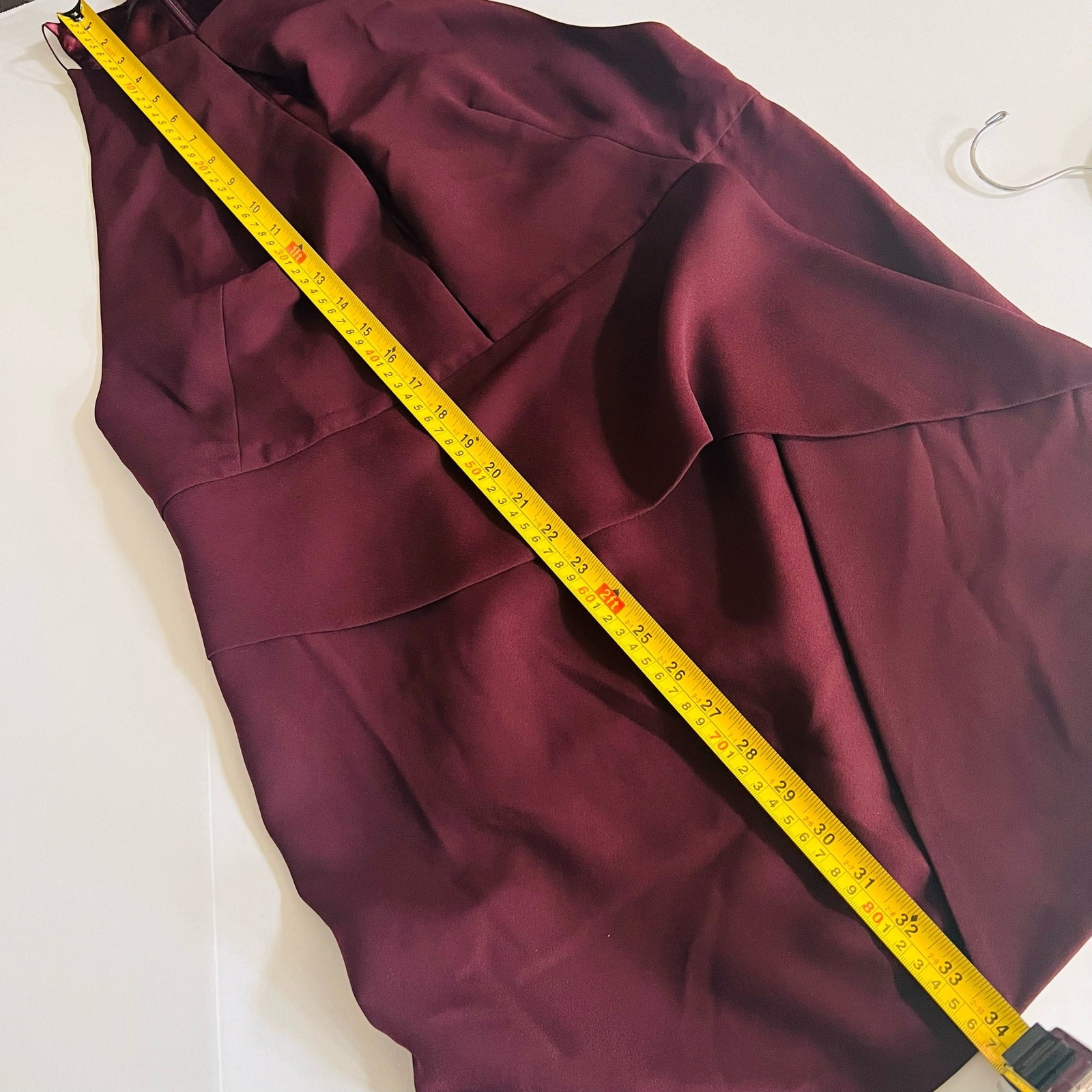 AQ/AQ High Neck Racer Back Sleeveless Dress Size 10 Burgundy