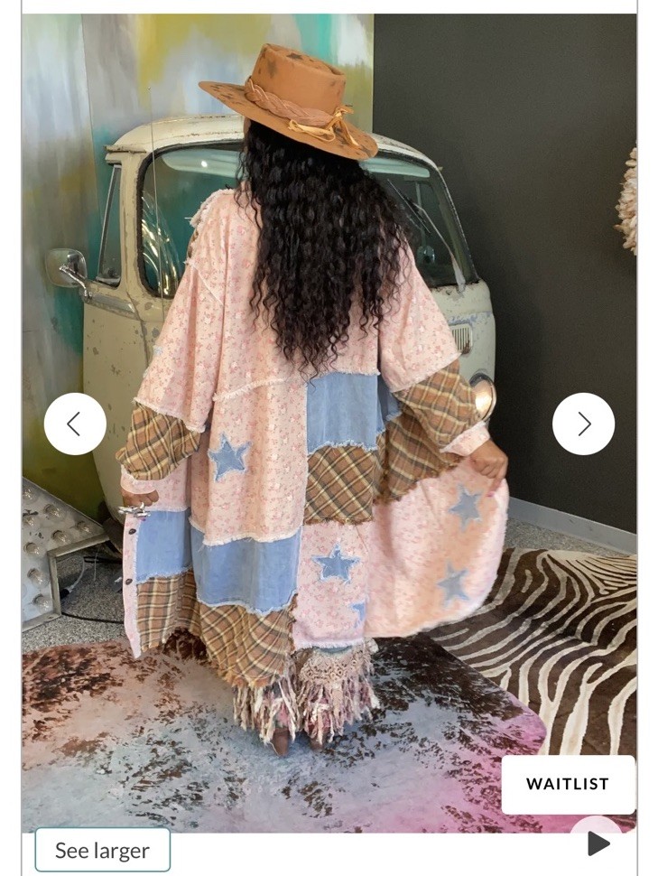 Pol Beautiful Stellar Patchwork Duster! Currently Sold Out! SellsFor 150$