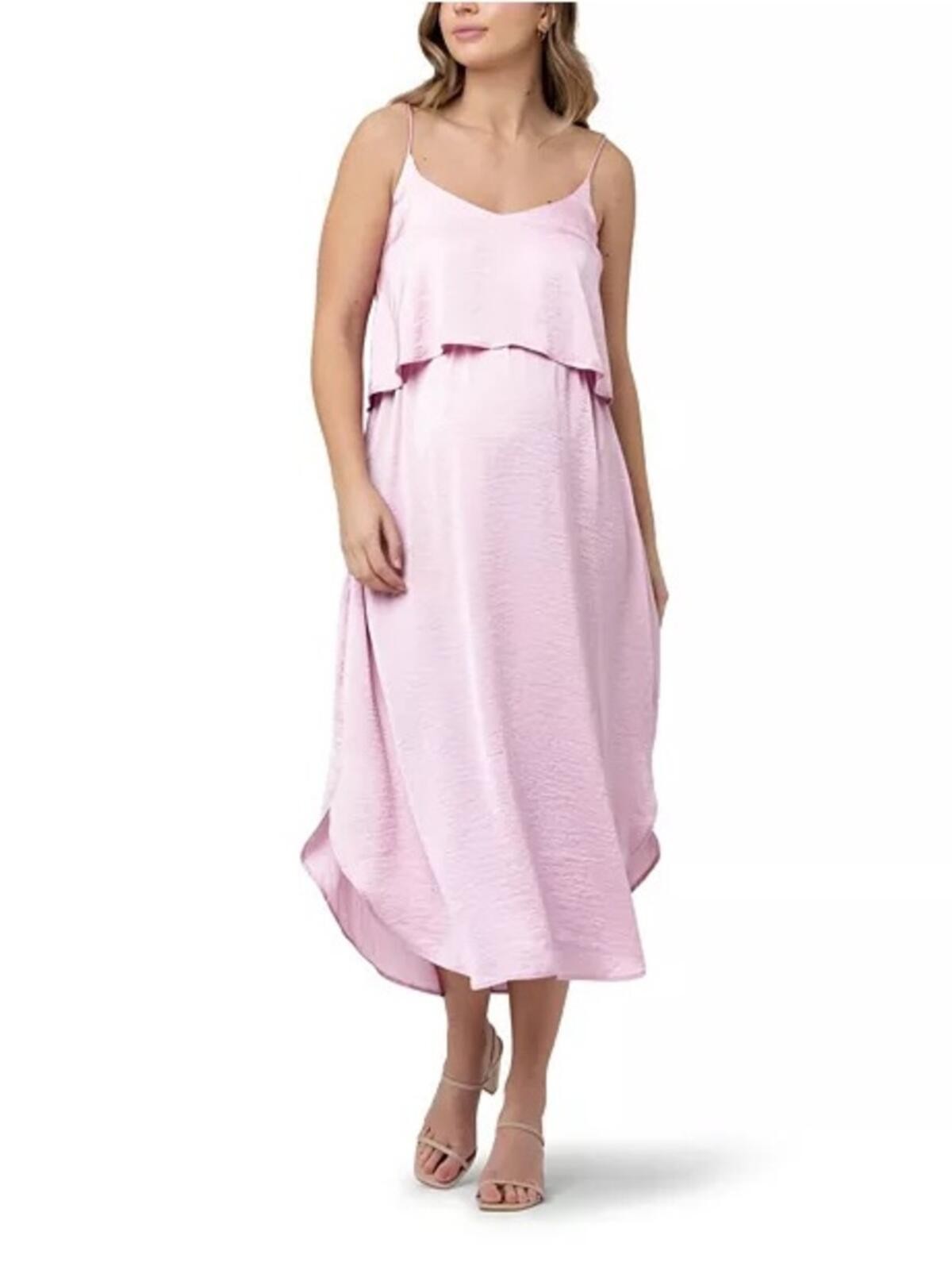NWT Ripe Maternity Nursing Slip Dress in Pink Size Small NEW WITH TAGS