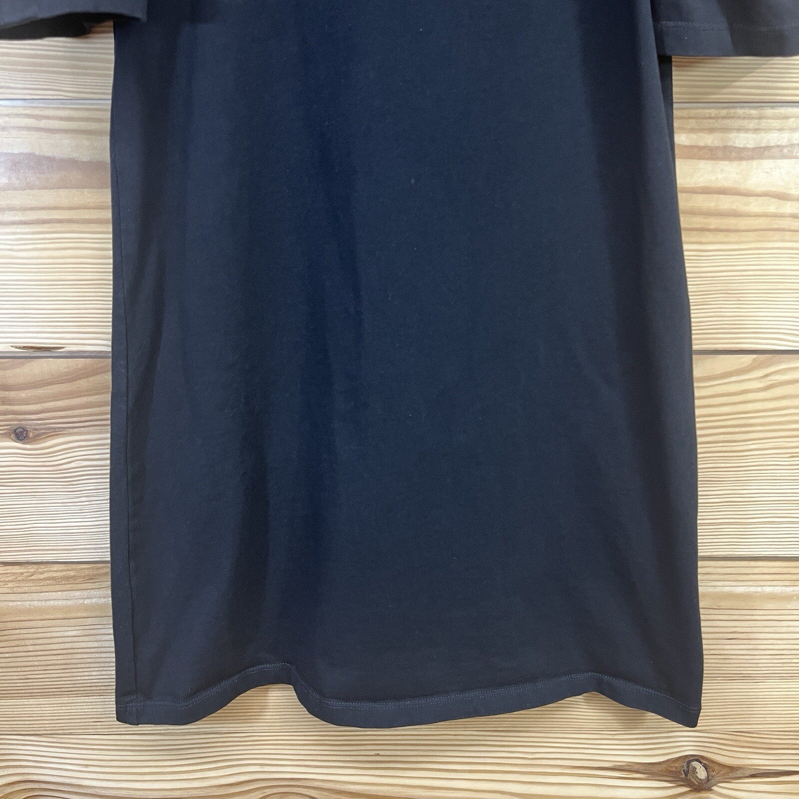 Pomander Place Dress XS Black Puffed Sleeve Shift T Shirt Stella Short B125