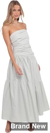 Petal and Pup Blanche Strapless Maxi Dress, Mint, Size XS