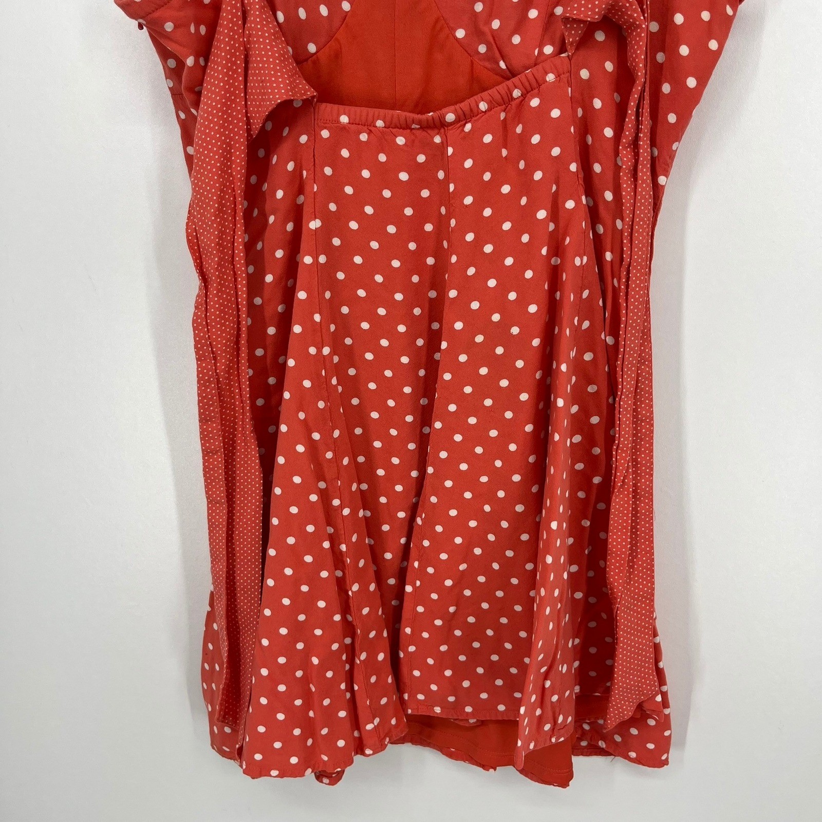 American Eagle Outfitters Red Polka Dot Mini Dress Womens Medium Sweetheart