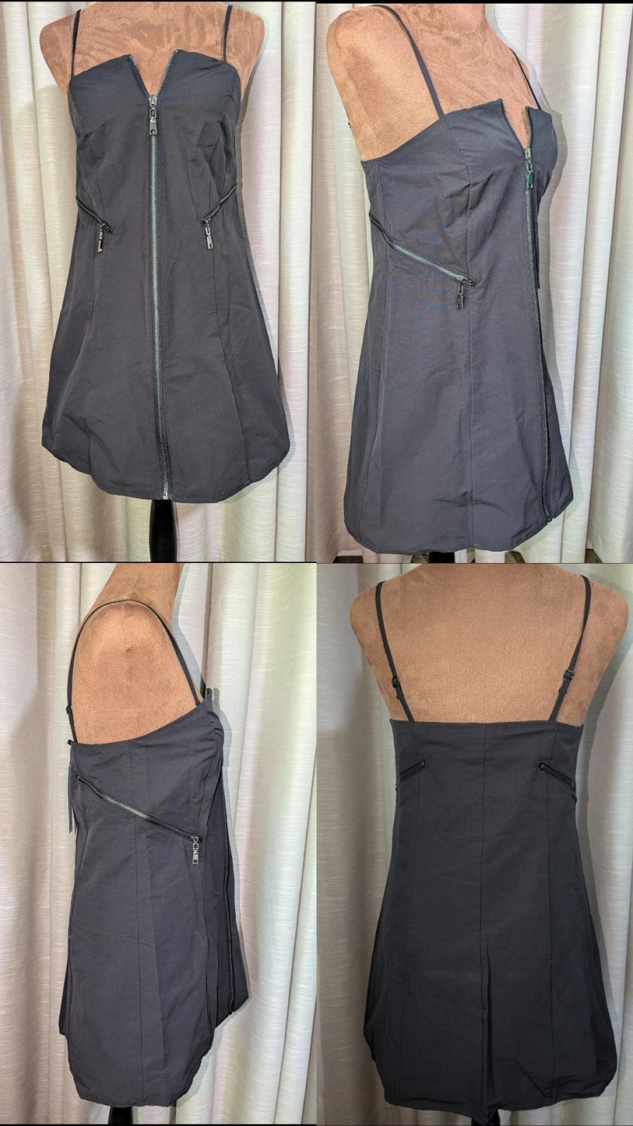 Labelerail x Julia Cumming Black Mini Dress, UK 8 US 4
