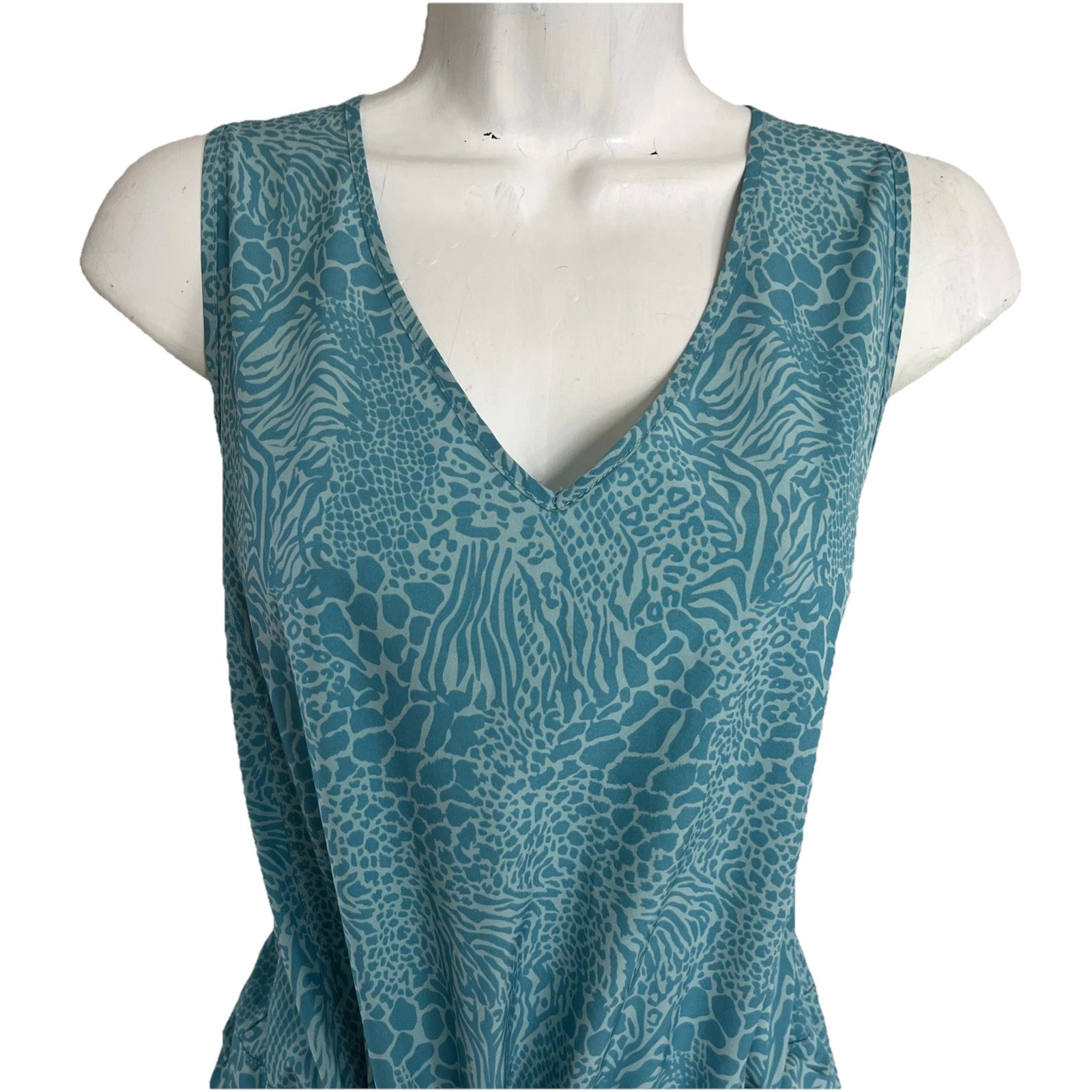 Kyodan Outdoor Collection Sports Drawstring Dress Size L with Shorts Aqua Women