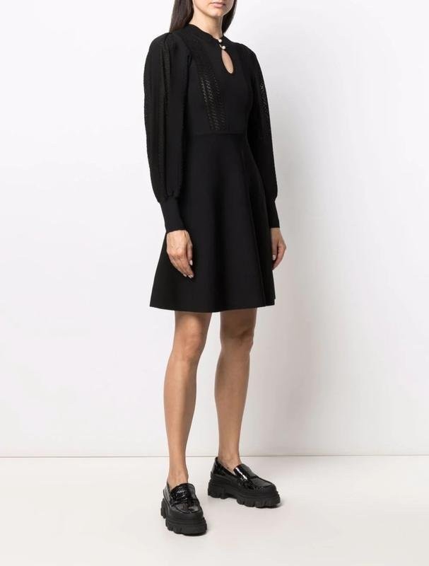 women sandro paris dress black viscose 34
