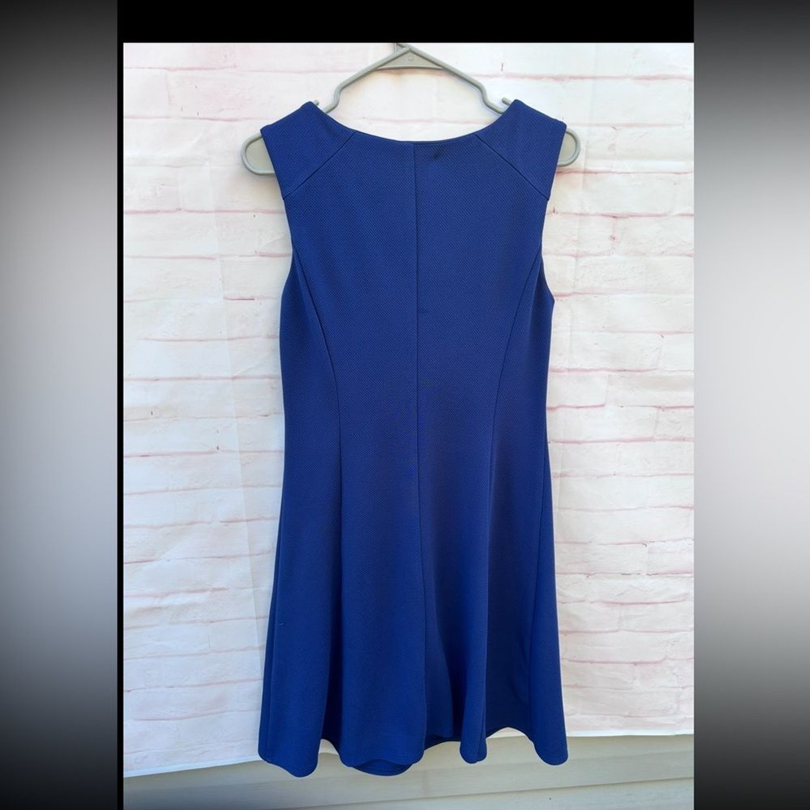 Lilly Pulitzer size M blue waffle knit princess seam sleeveless classic dress