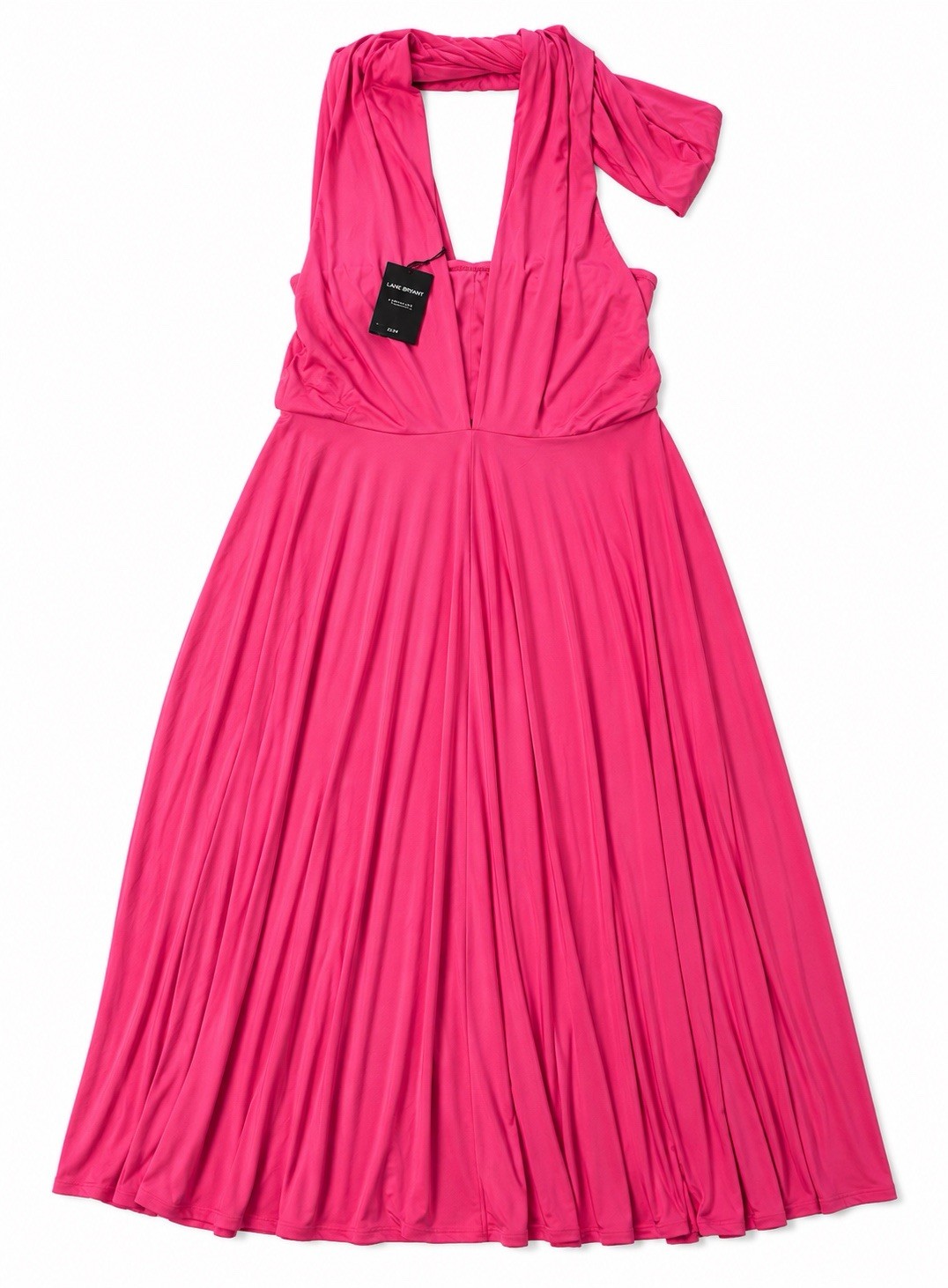 Lane Bryant Infinity Multi Way Strap Maxi Dress Pink Heavy Knit Plus 22/24 NWT