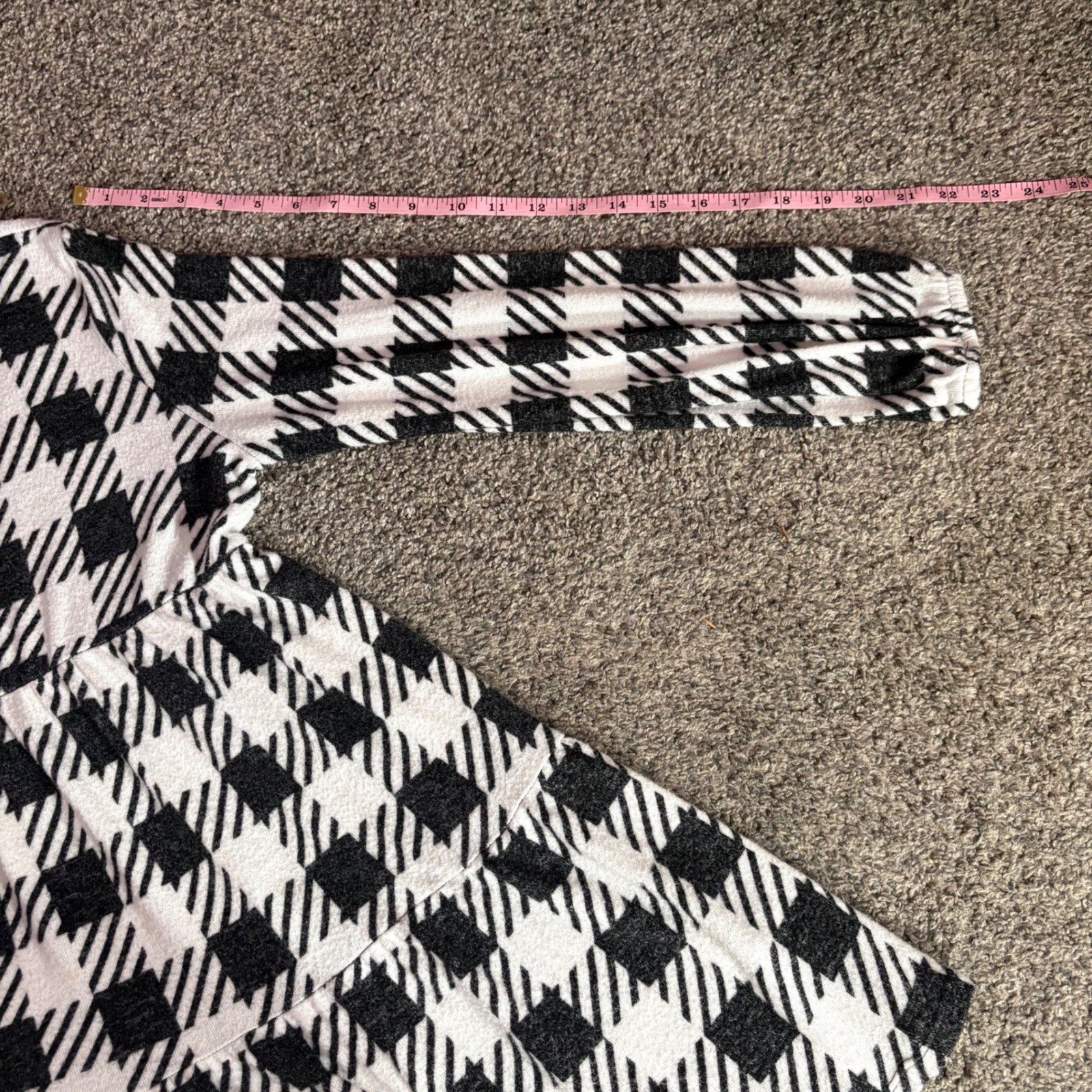 Major Label Group Black White Buffalo Plaid Tiered Babydoll Mini Dress XL