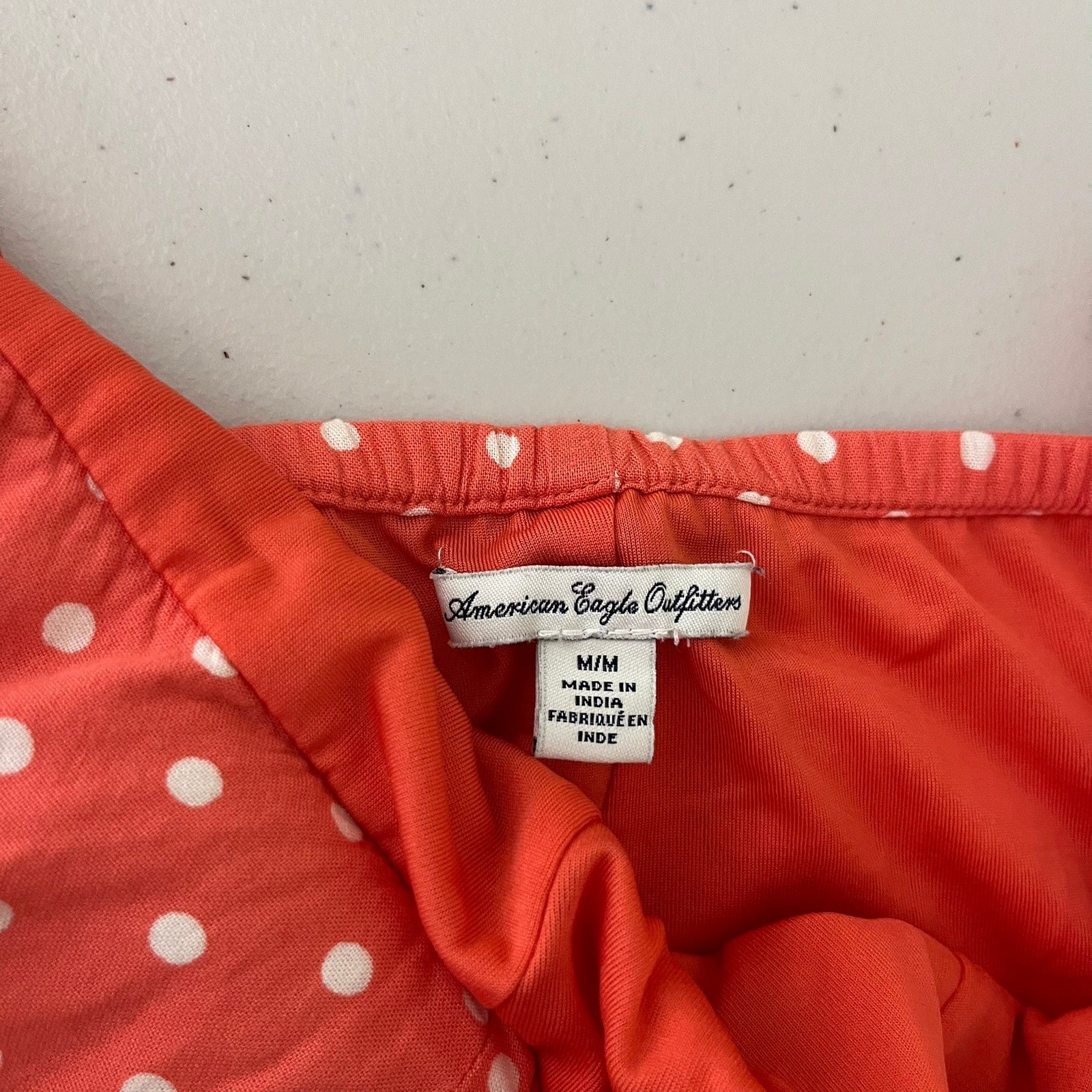 American Eagle Outfitters Red Polka Dot Mini Dress Womens Medium Sweetheart