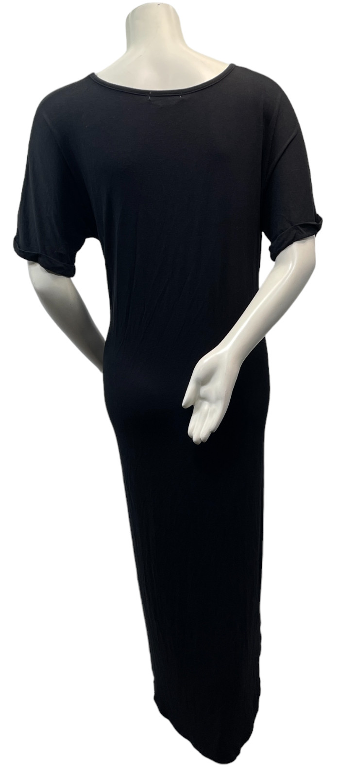 White Mark Maxi Dress Womens Plus size 2X Black Short Sleeve 2 Pockets New