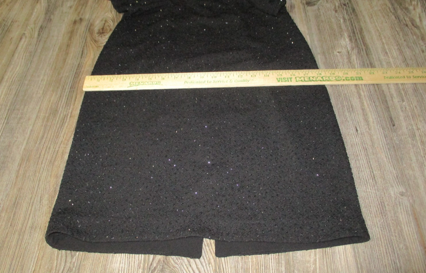 David Warren New York Mandarin Black Formal Dress Sz 8P 1990s Sparkly Holiday
