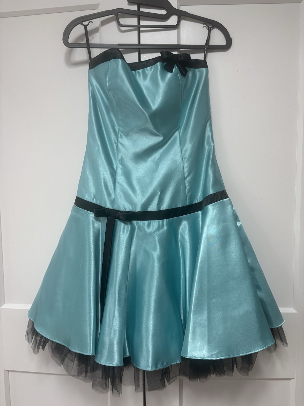 Vintage Y2K Jessica McClintock for Gunne Sax Dress Baby Blue Bow Gown – Sz 3