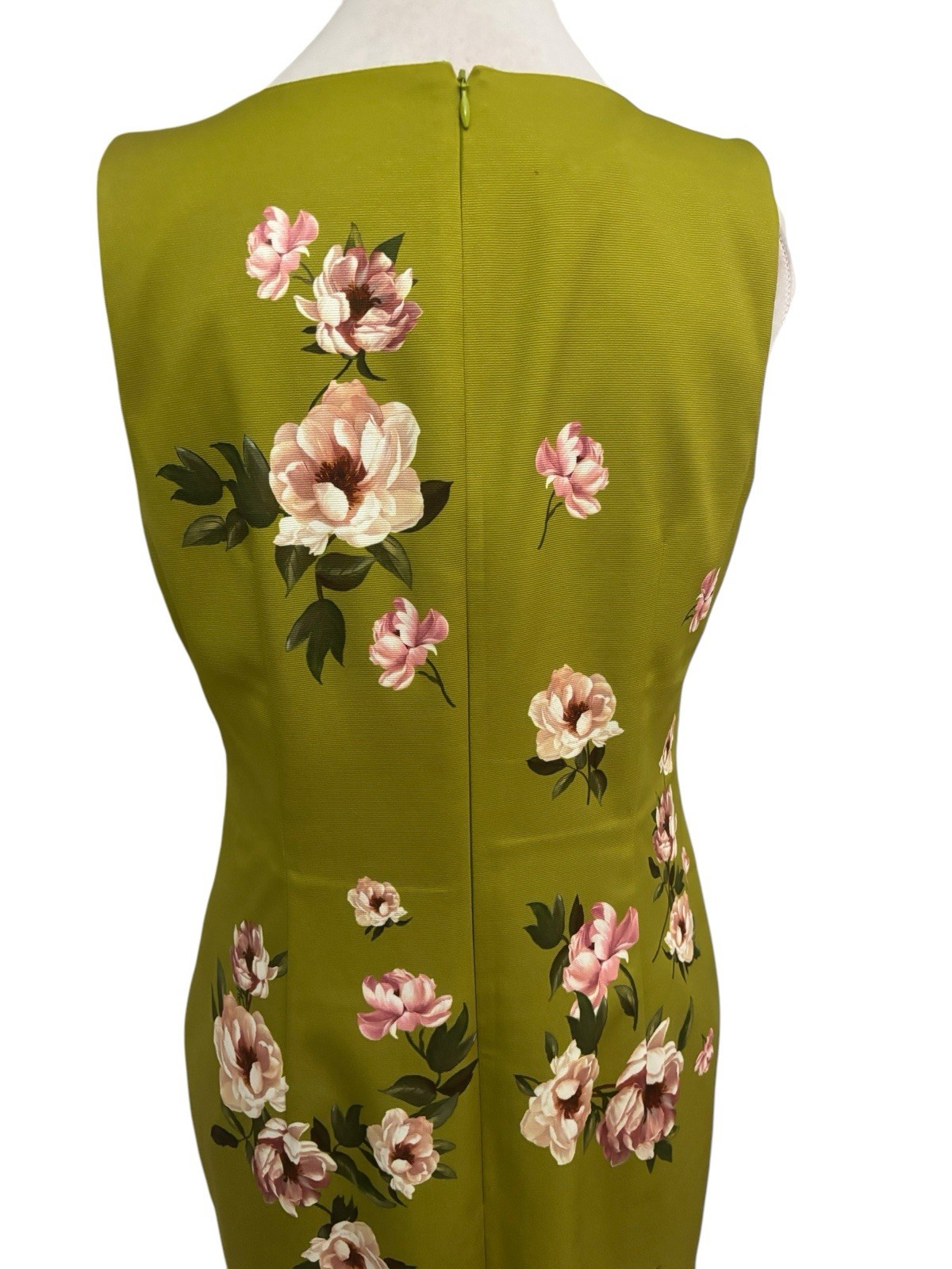 Hobbs Charteus Green Floral moira + Jacket Size 12 Short 38” Away 13.9