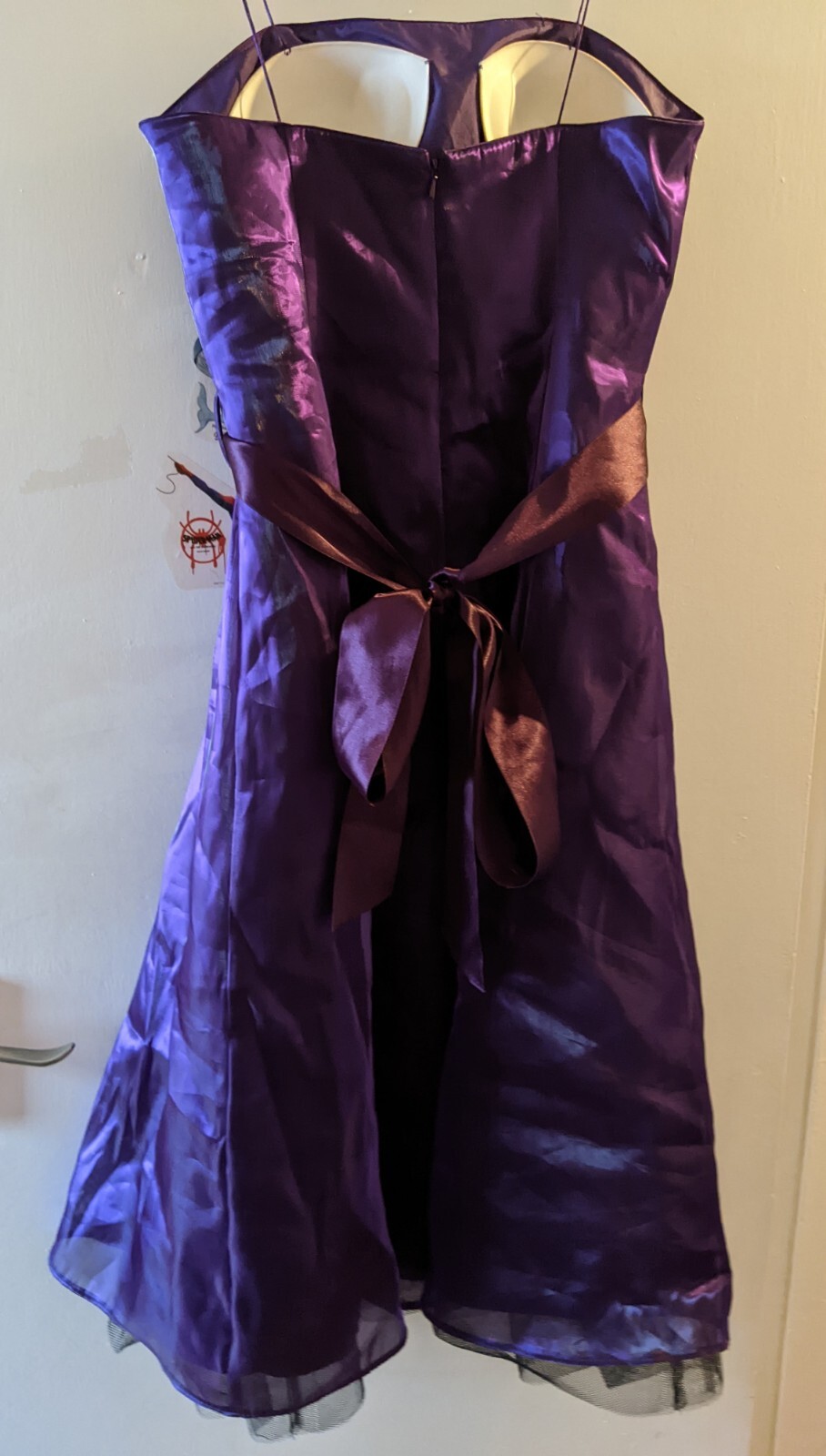 Debut Dress Purple Shining Special Occasion Prom Bridesmaid Size UK 12