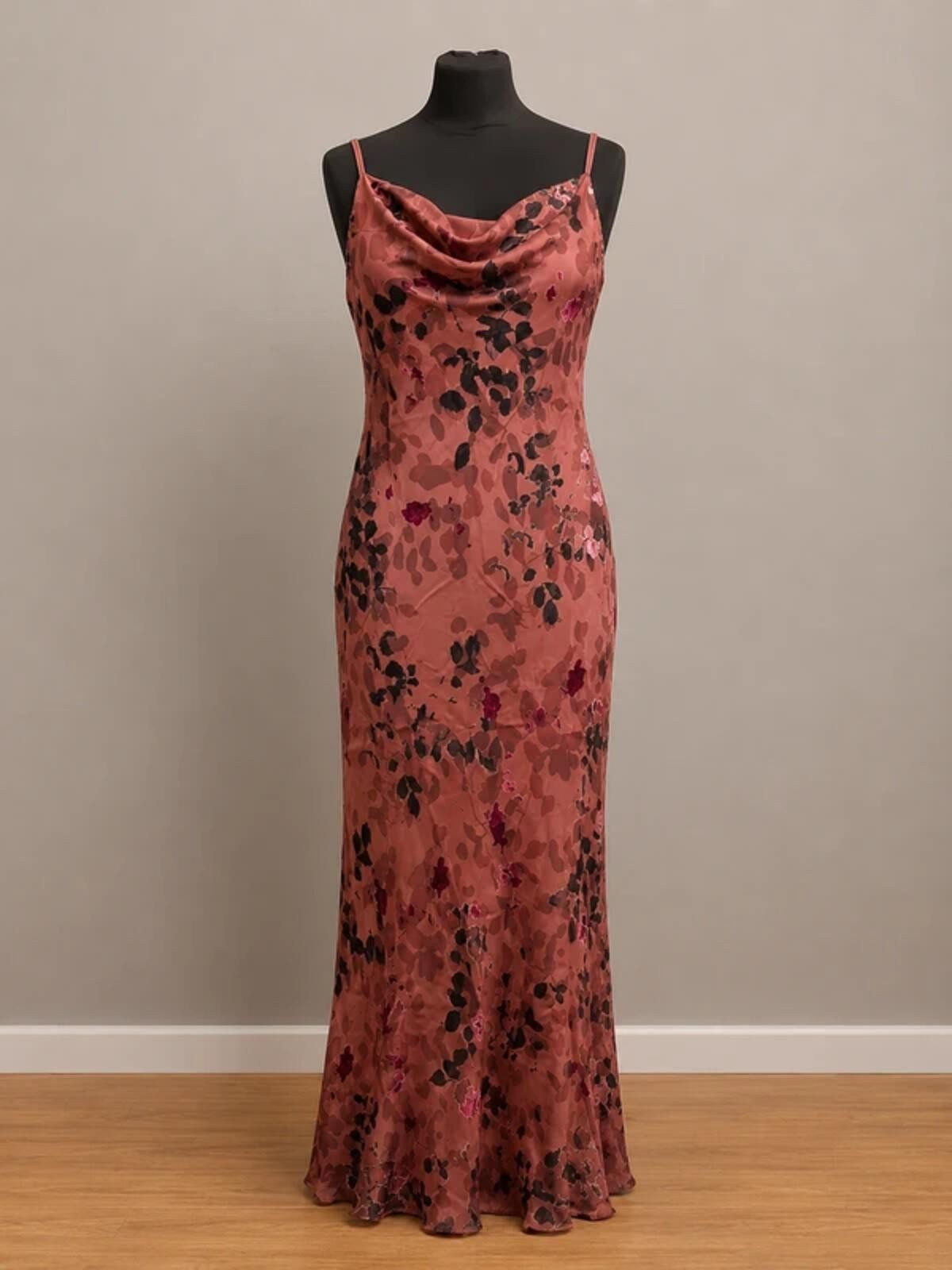 Monsoon Velvet Devoré Silk Blend Maxi Dress – UK 16 BNWT