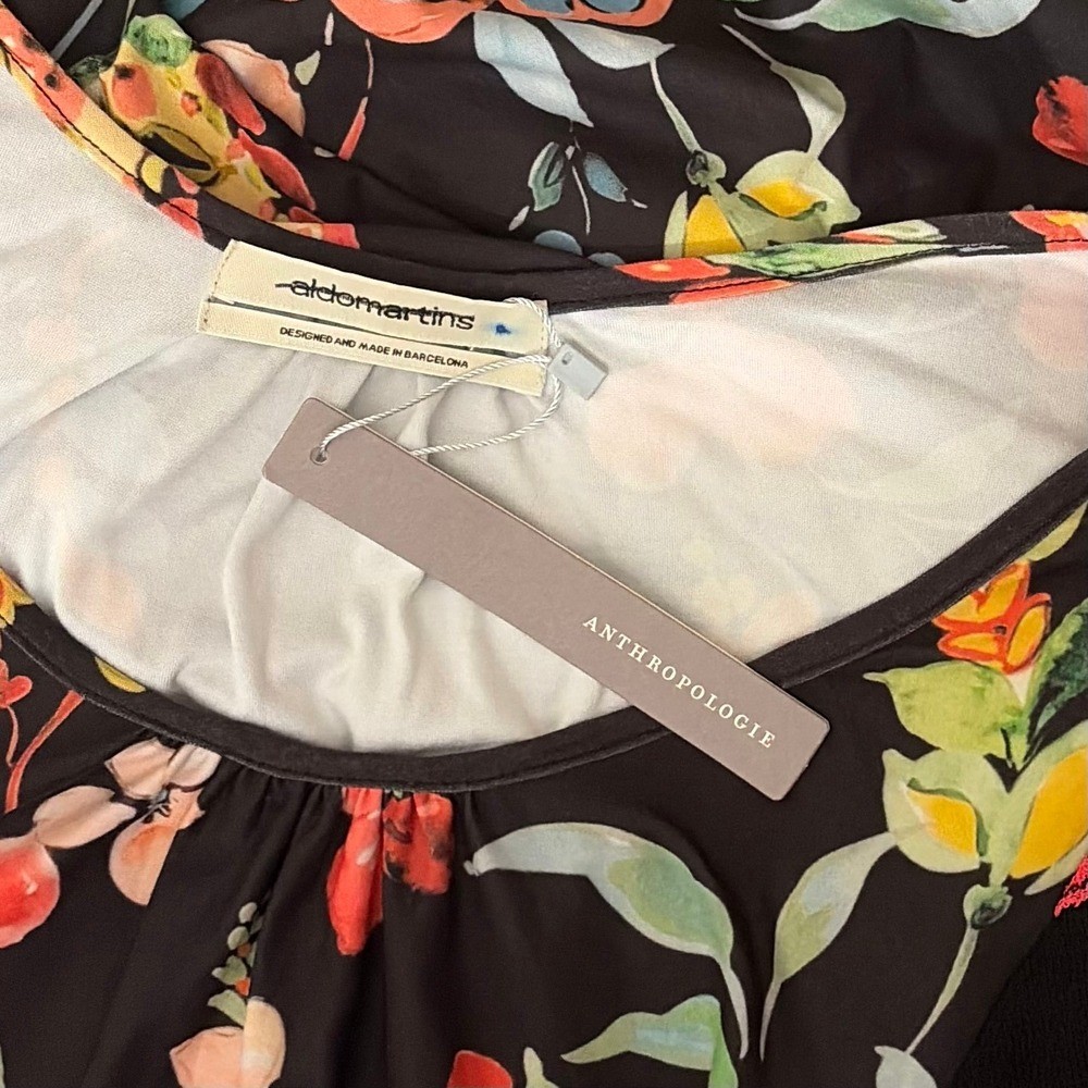 NWT!! Anthropologie ALDOMARTINS Catalonia Floral Paisley Maxi Dress Medium
