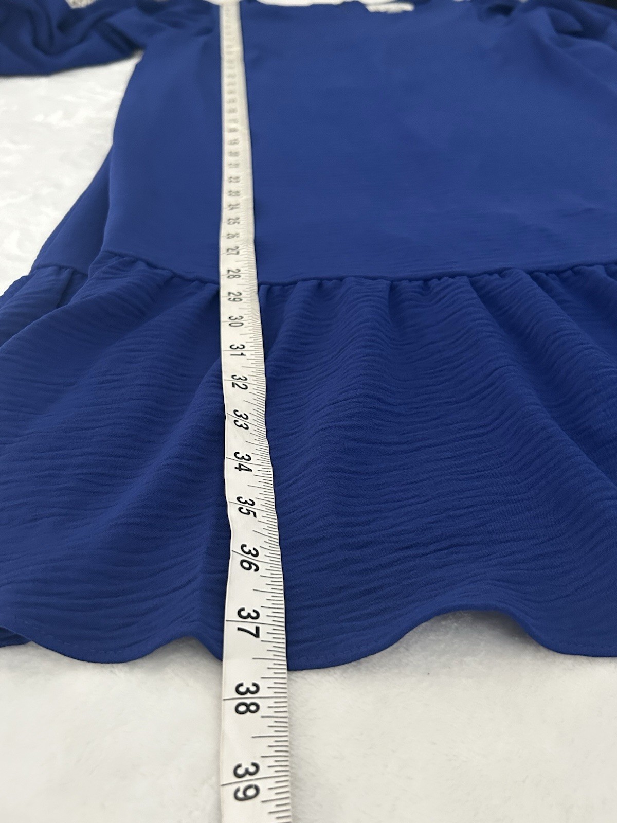 Harper Rose Ultramarine Balloon Sleeve Shift Dress Back Zipper Women’s 10