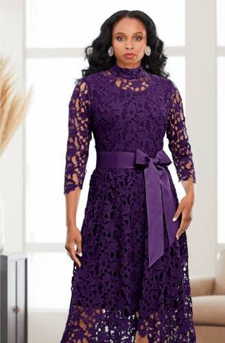 Size 12 Ashro Black Formal Wedding Church Funeral Dinner Party Luana Lace Dress