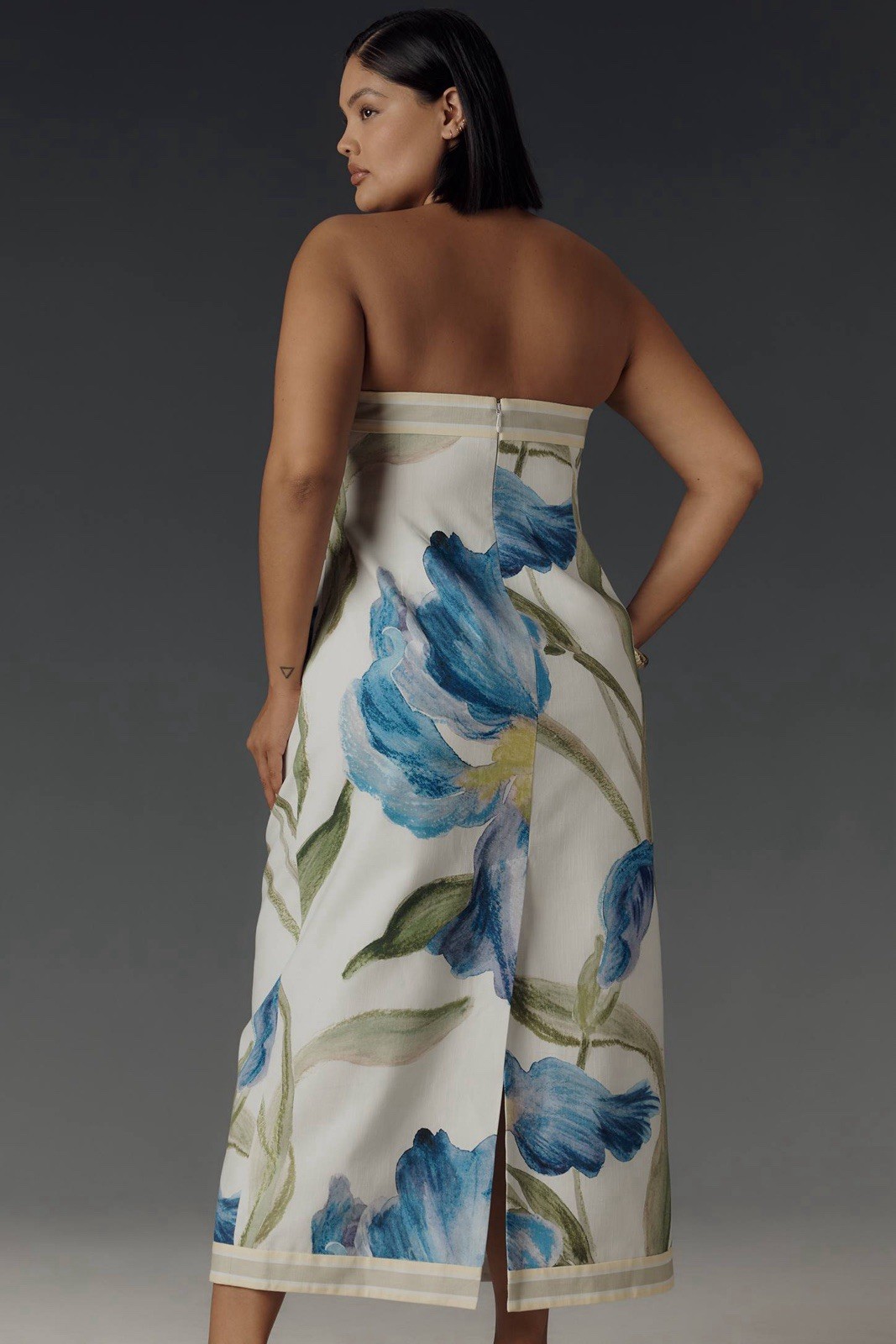Anthropologie Significant Other Tess Strapless Midi Floral Dress Size 22W NWT