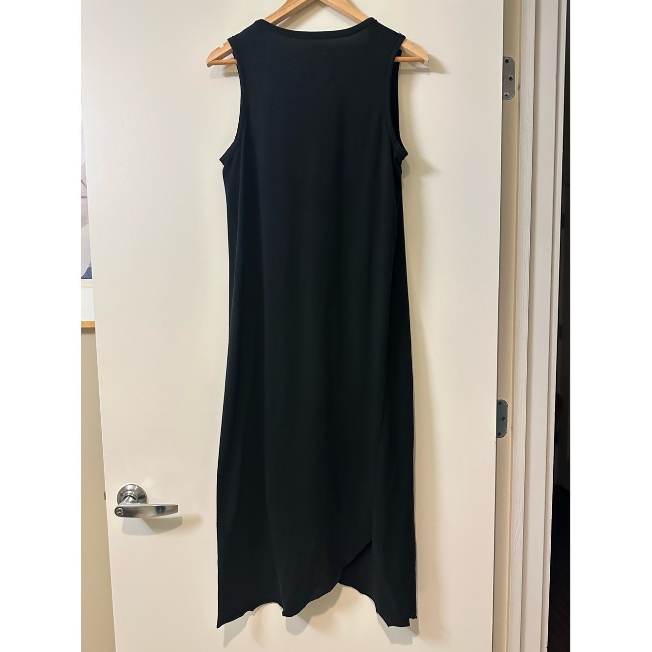 Frank and Eileen Easy Side Slit Tank Midi Dress in Dark Navy. Size S