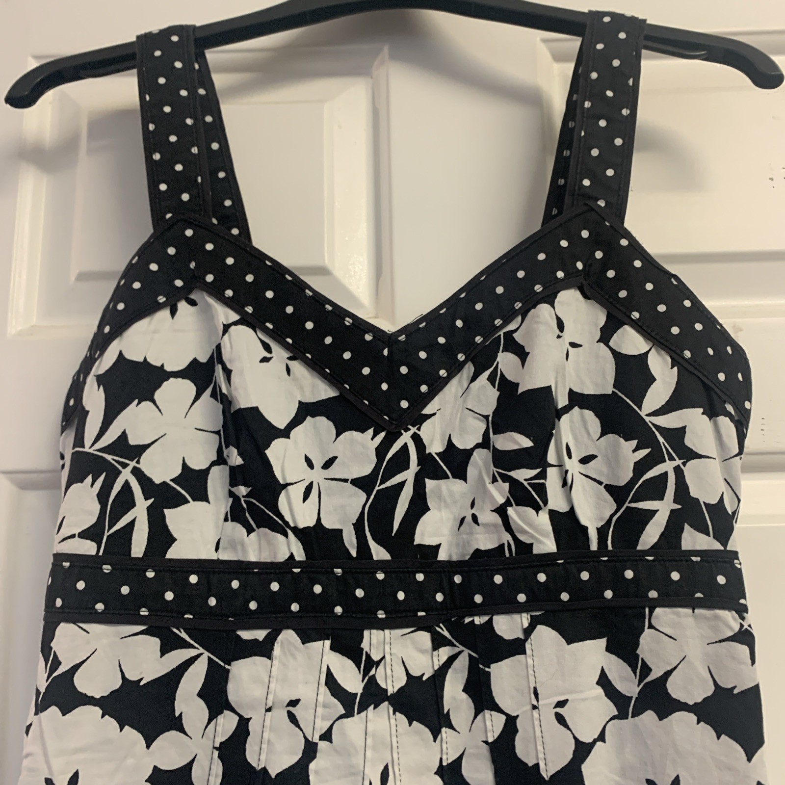 Next Black And White Summer Dress Size 8