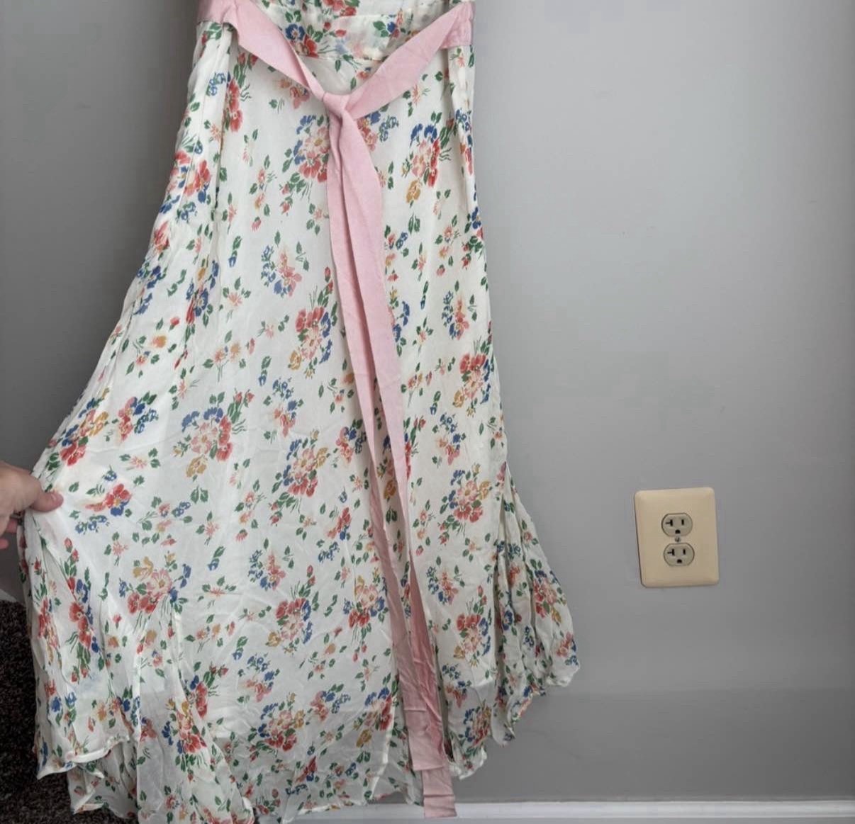 Loveshackfancy Faith Dress silk Size 8 READ