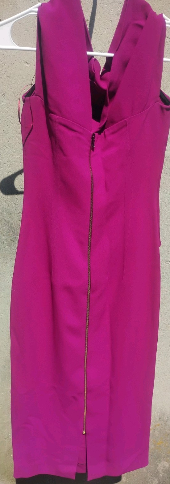 NWT Roland Mouret x Selfridges Magenta Pink Cocktail Dress Size US 4 / UK 8