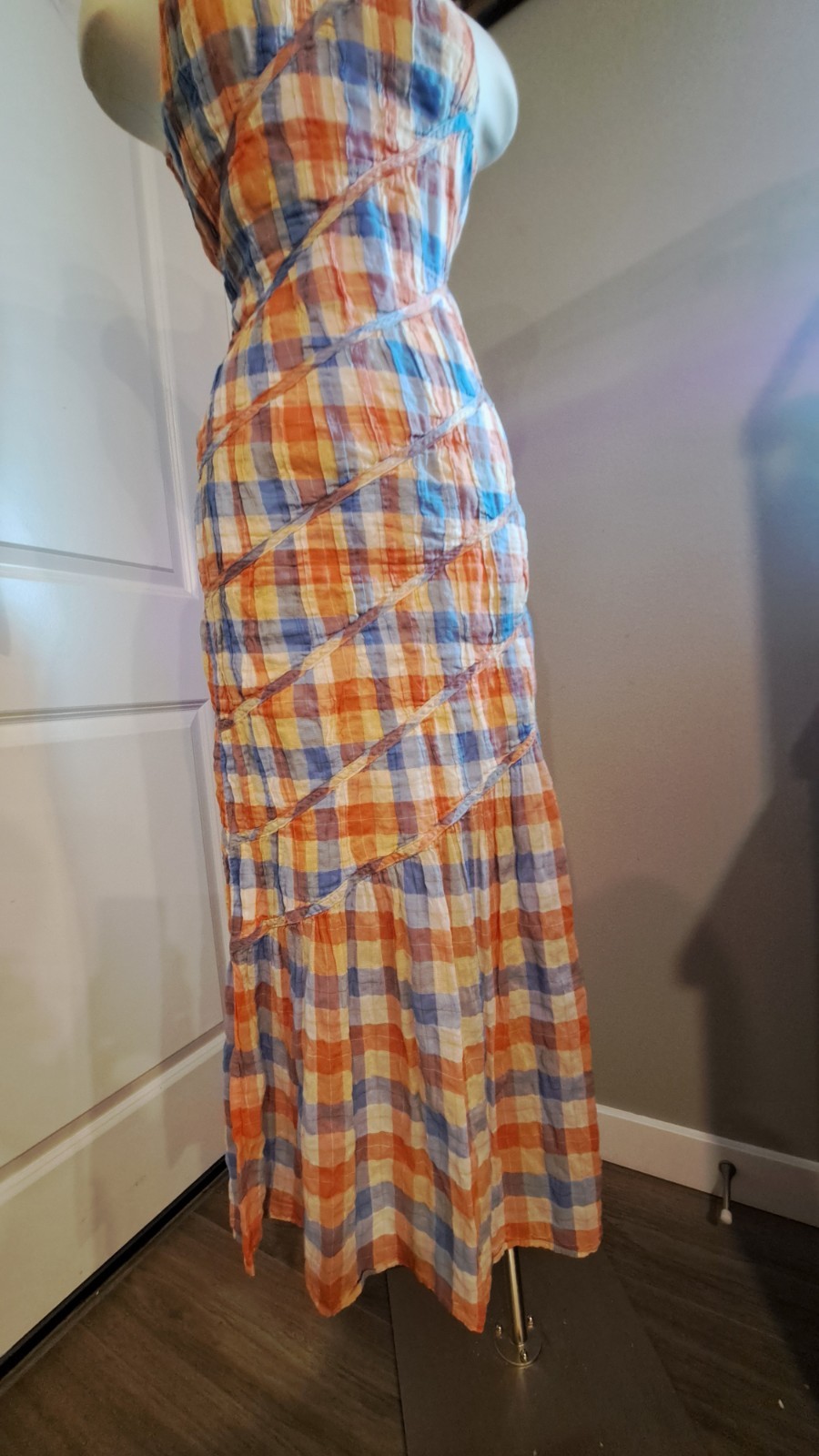 Rejina Pyo Designer RTR Gingham Dress British Size 6